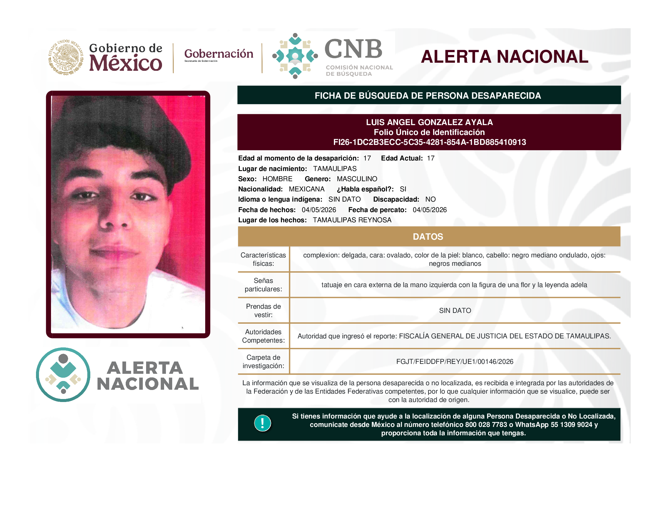 LUIS ANGEL GONZALEZ AYALA