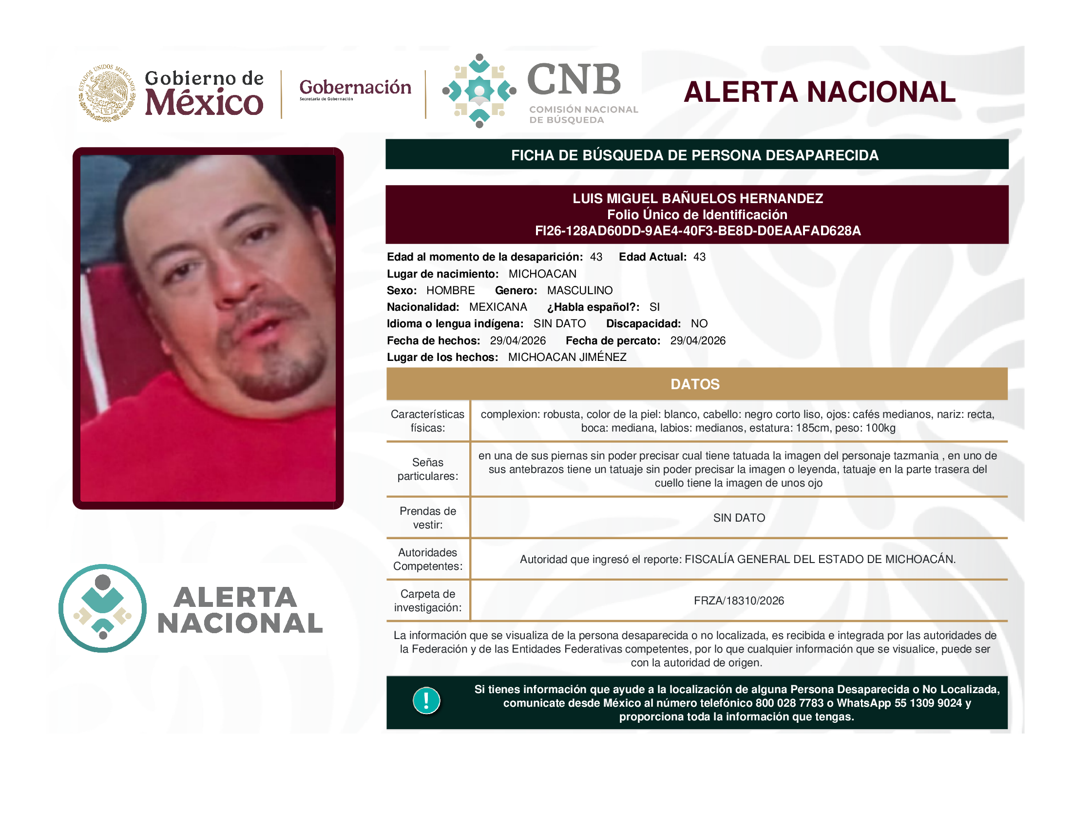 LUIS MIGUEL BAÑUELOS HERNANDEZ