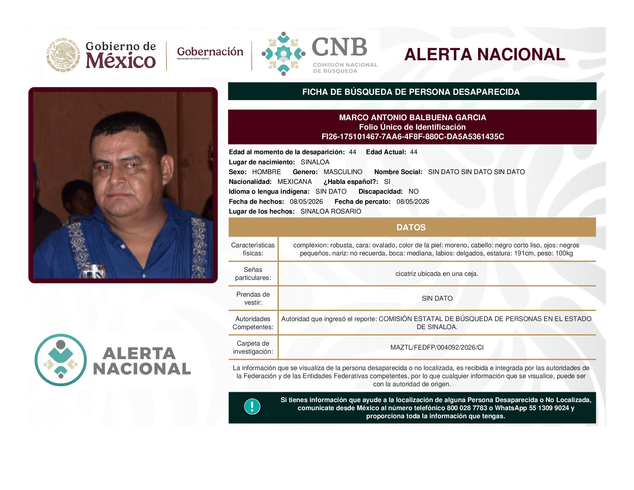 MARCO ANTONIO BALBUENA GARCIA