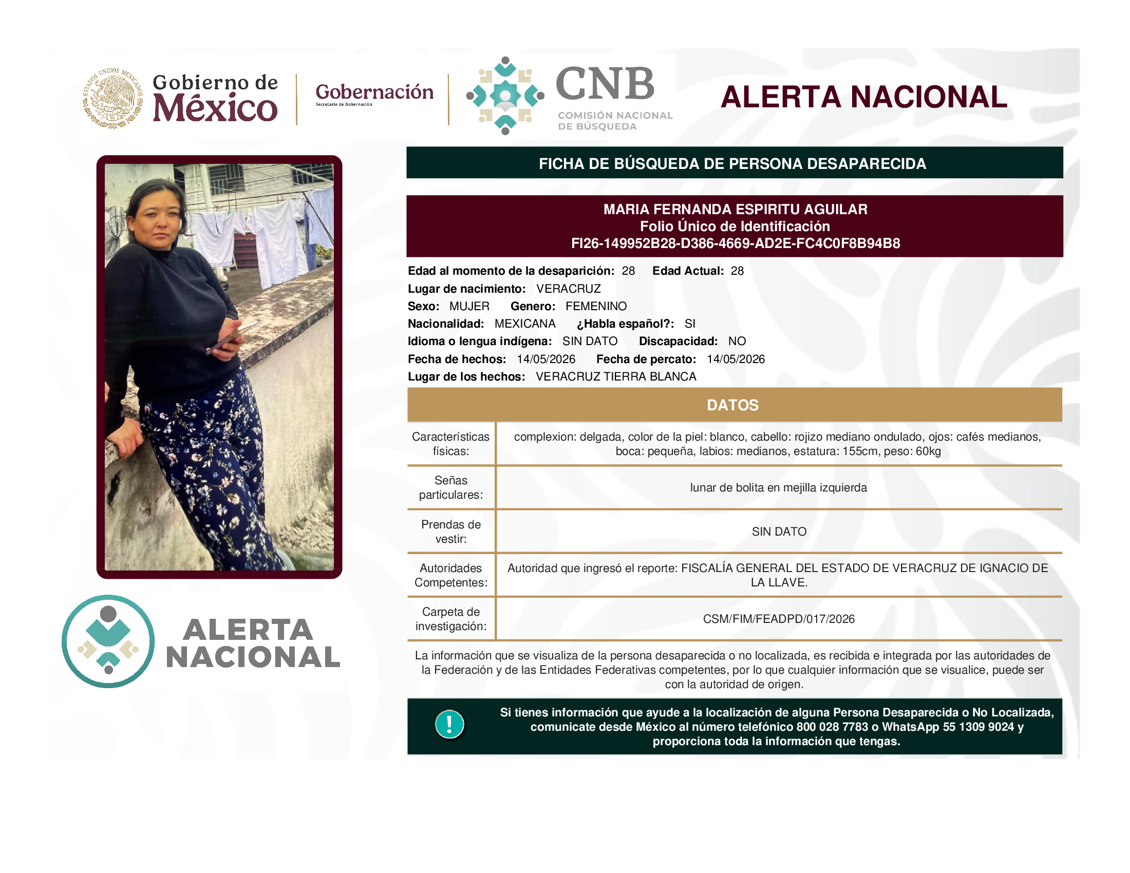 MARIA FERNANDA ESPIRITU AGUILAR