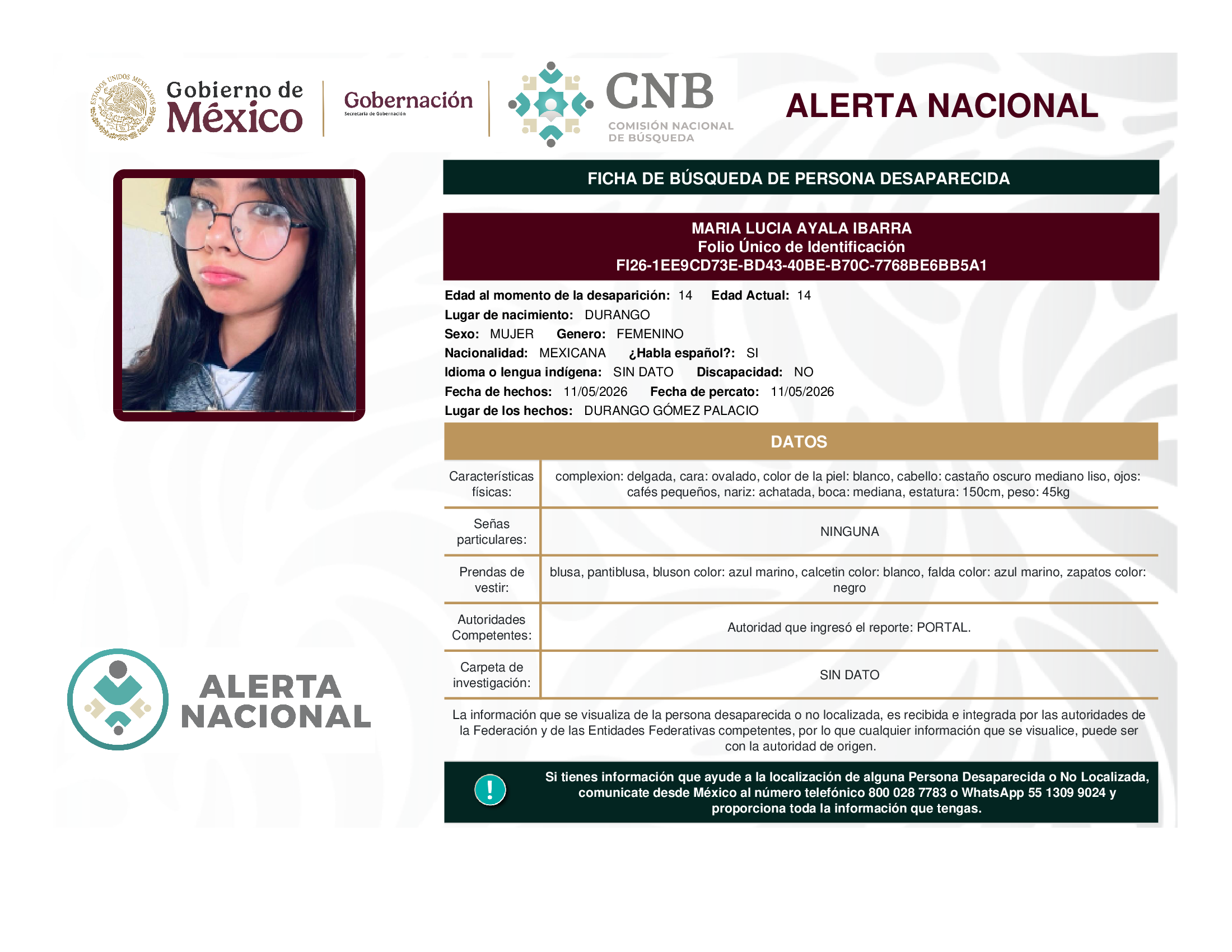 MARIA LUCIA AYALA IBARRA