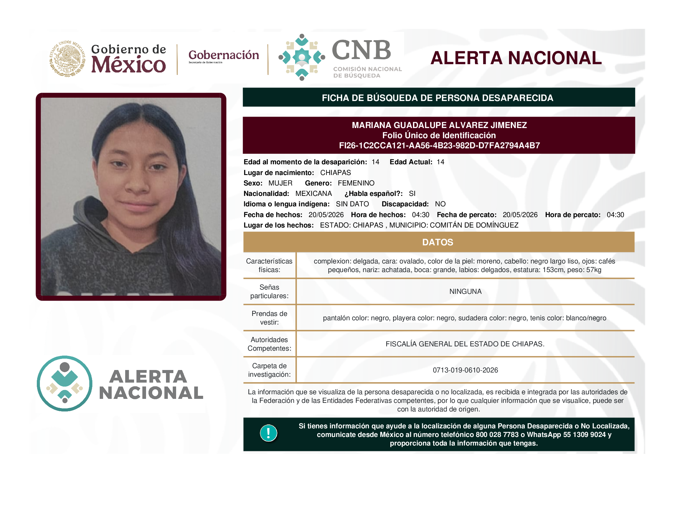 MARIANA GUADALUPE ALVAREZ JIMENEZ