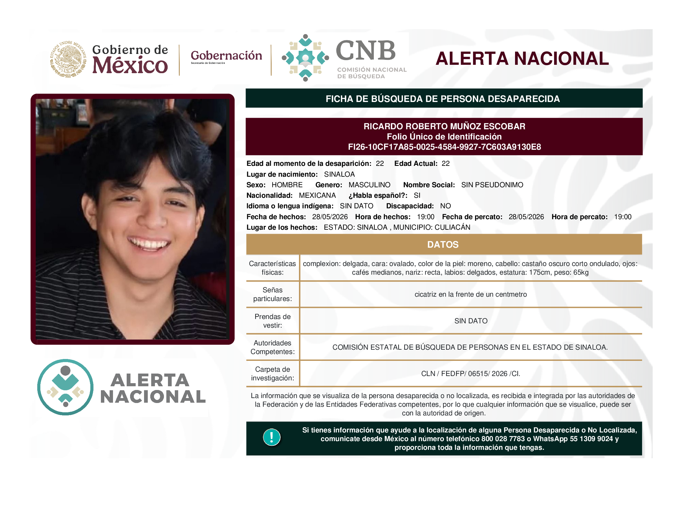 RICARDO ROBERTO MUÑOZ ESCOBAR