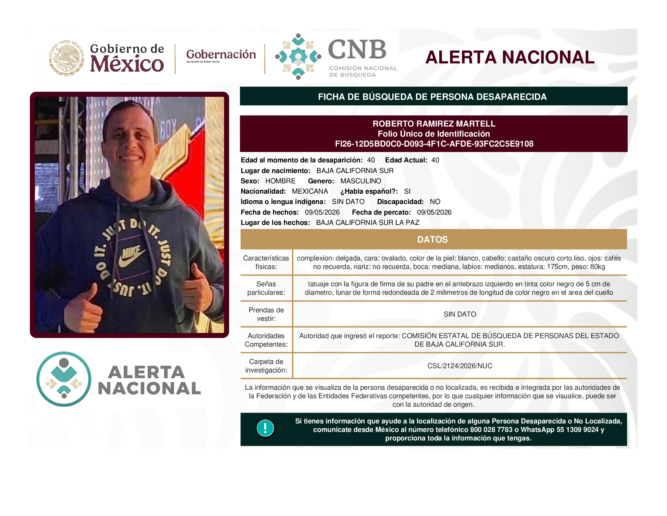 ROBERTO RAMIREZ MARTELL