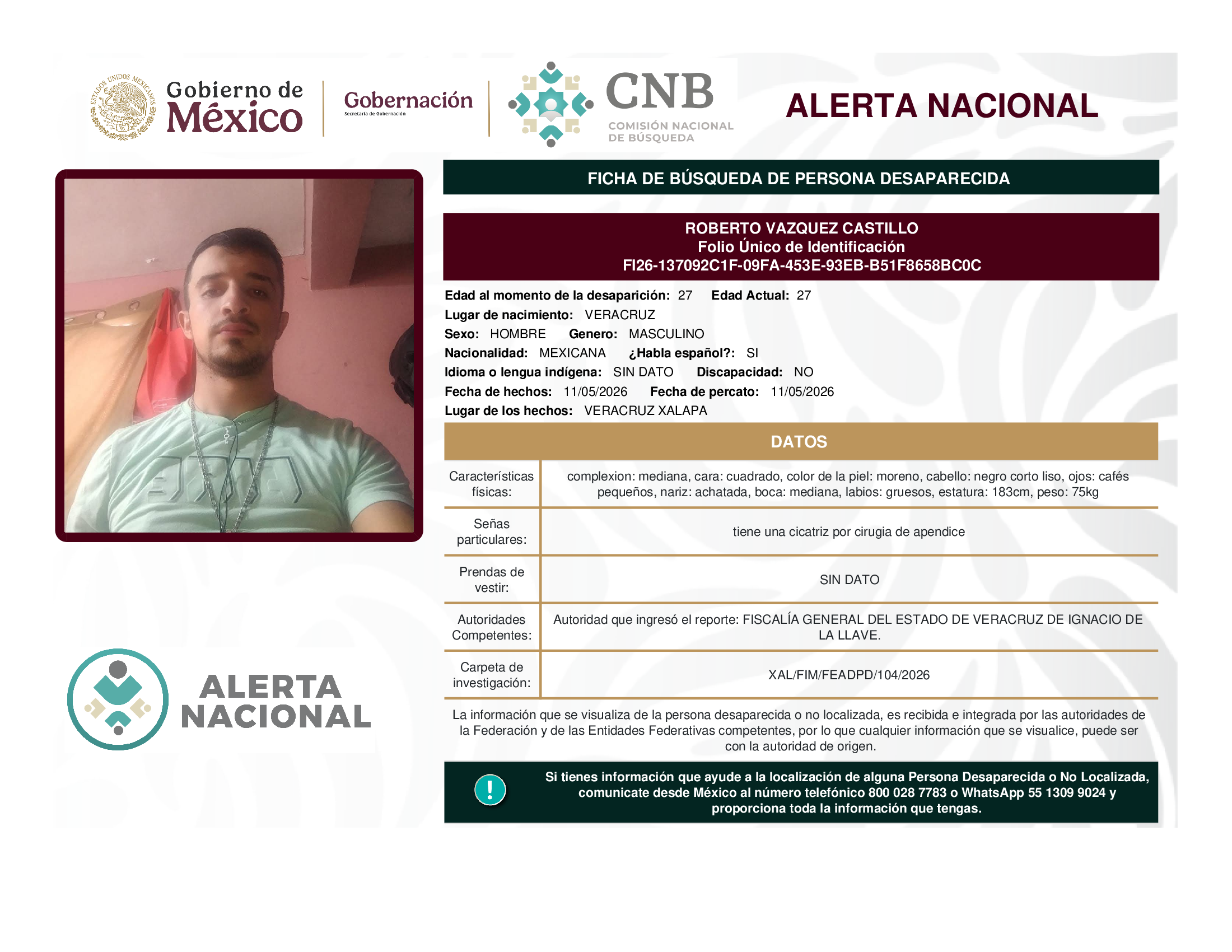 ROBERTO VAZQUEZ CASTILLO