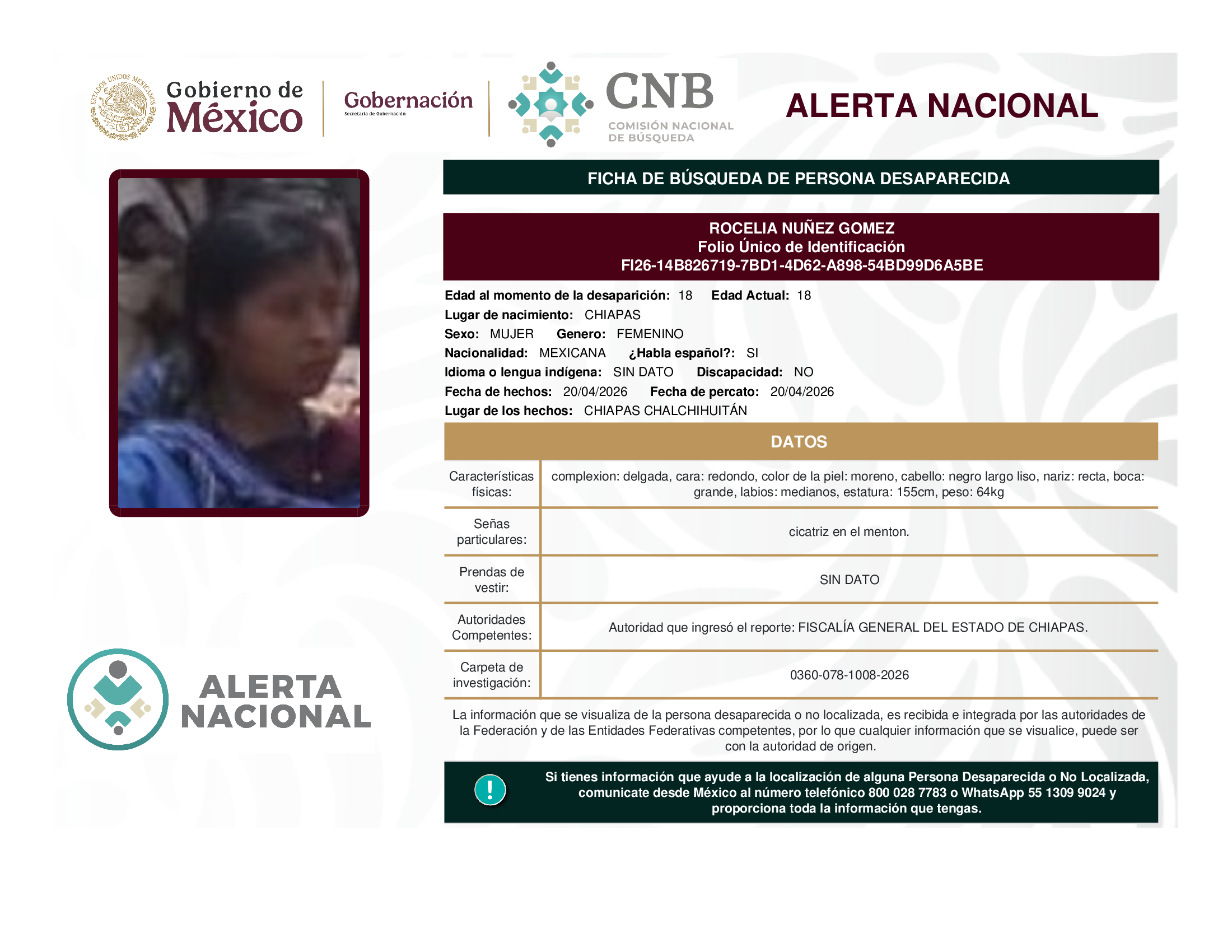 ROCELIA NUÑEZ GOMEZ