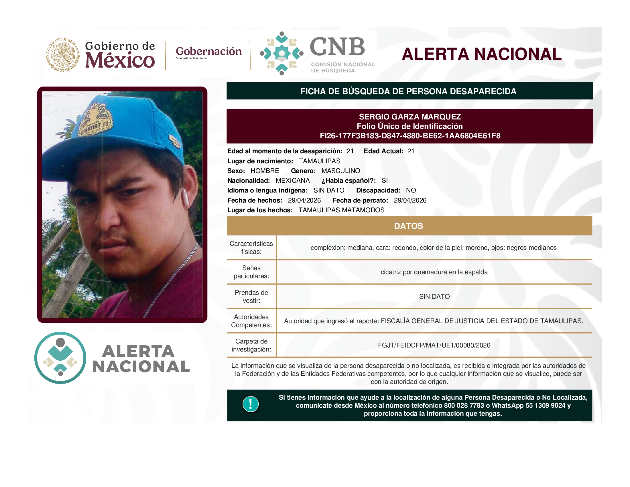 SERGIO GARZA MARQUEZ