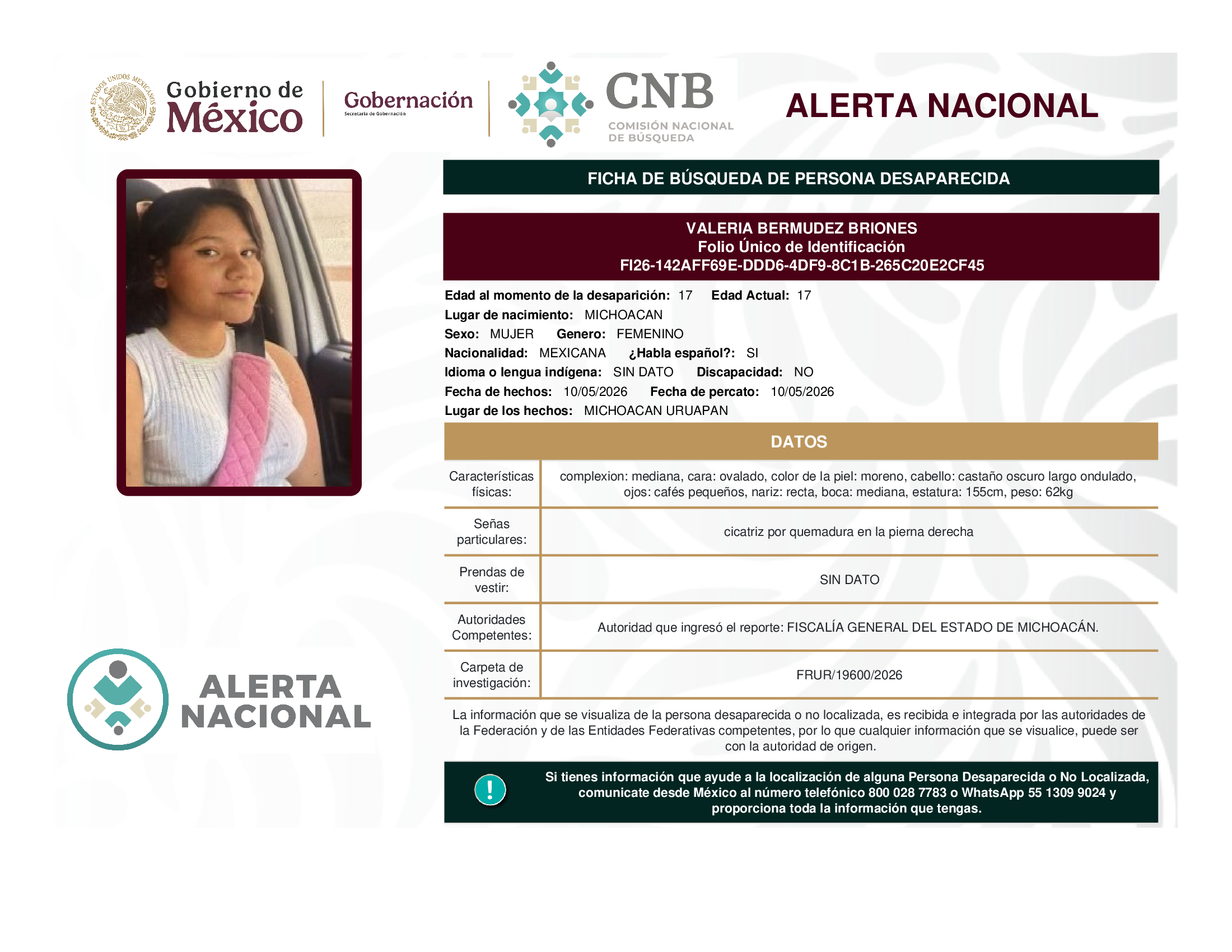 VALERIA BERMUDEZ BRIONES