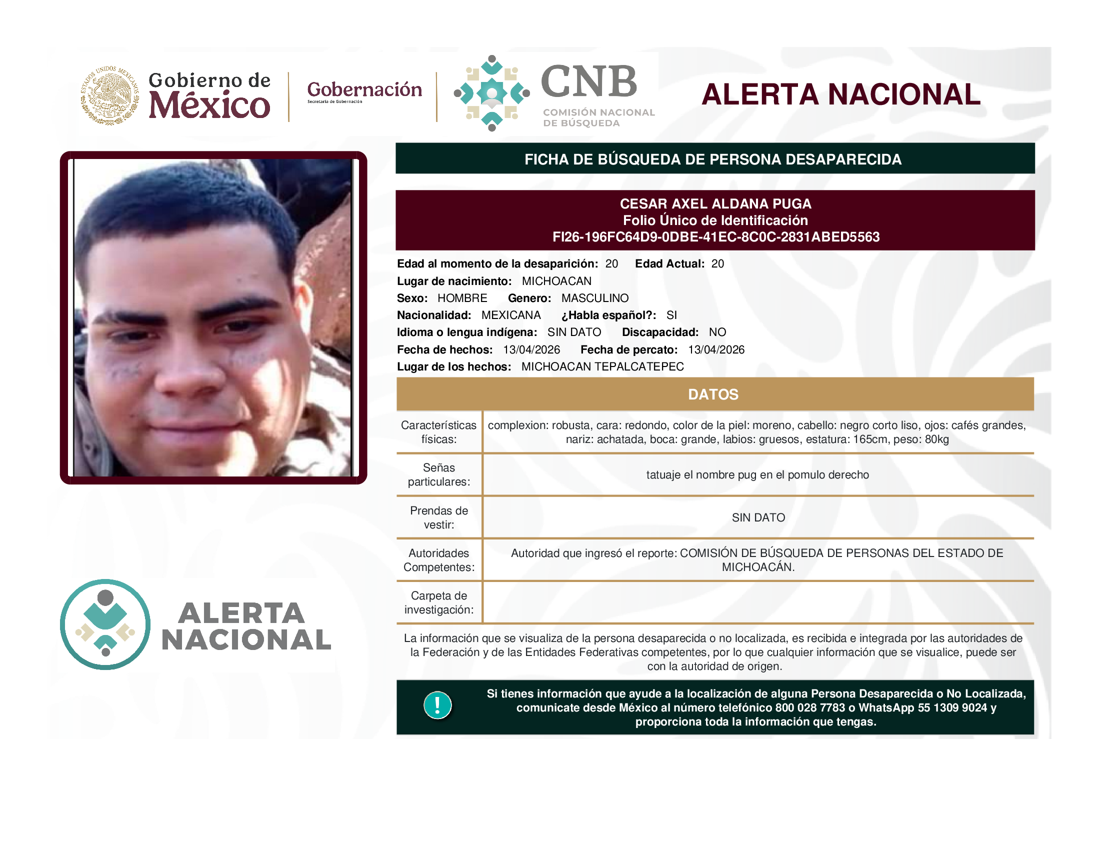 CESAR AXEL ALDANA PUGA