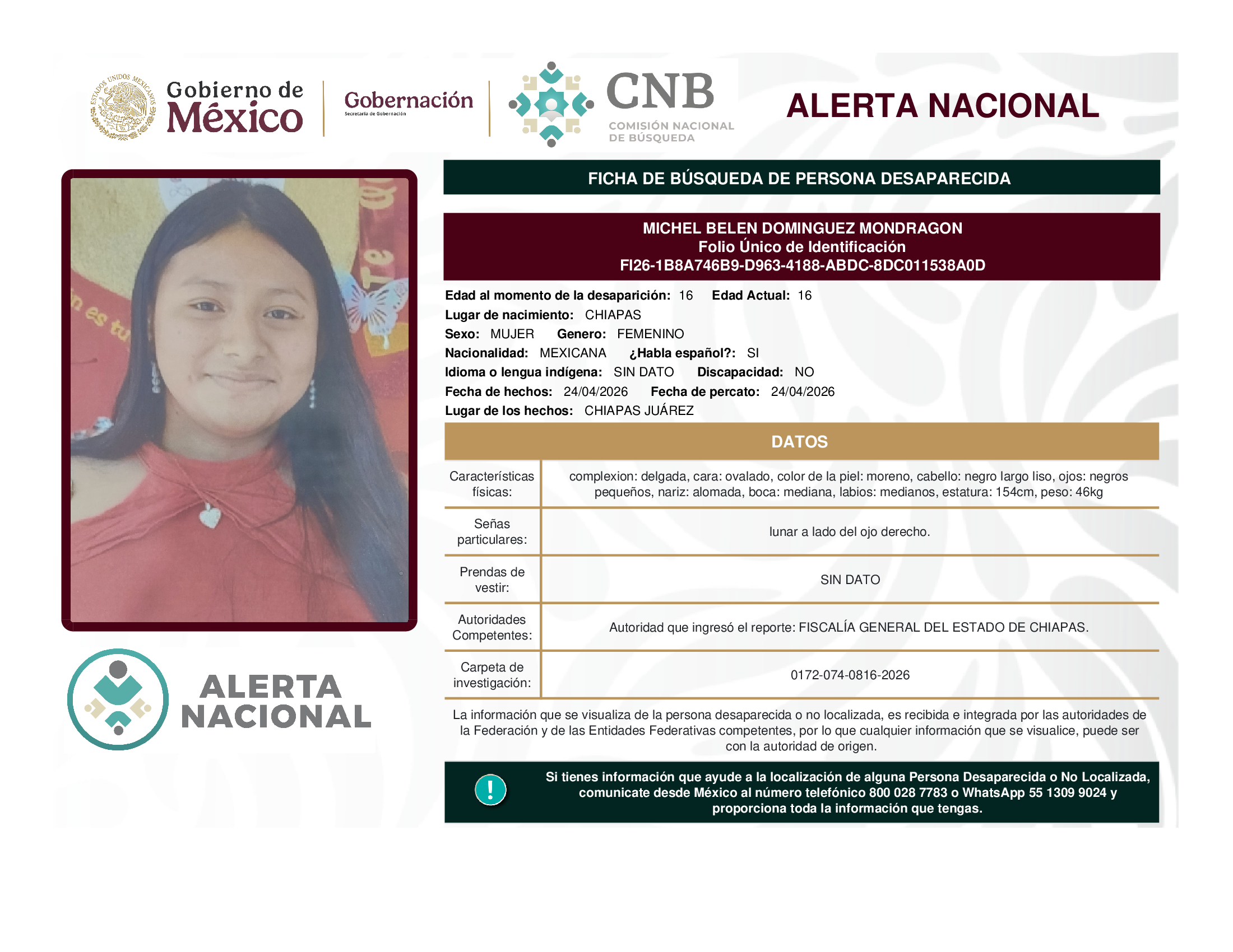 MICHEL BELEN DOMINGUEZ MONDRAGON