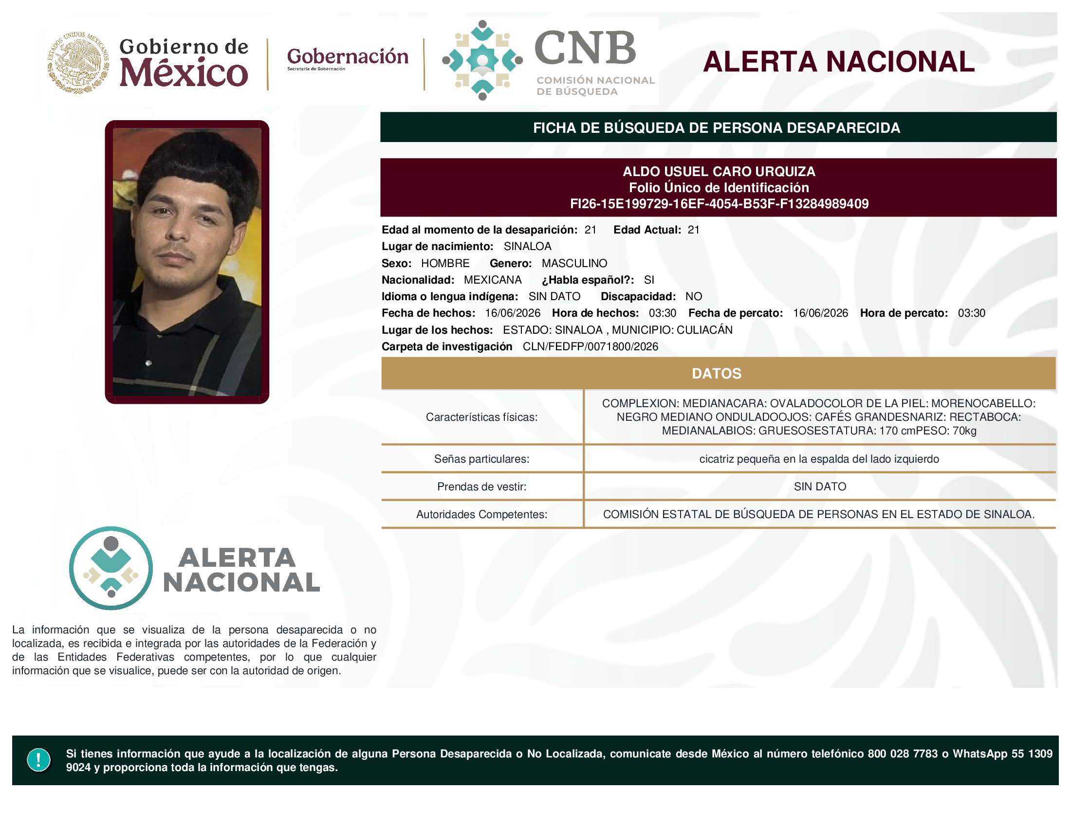 ALDO USUEL CARO URQUIZA