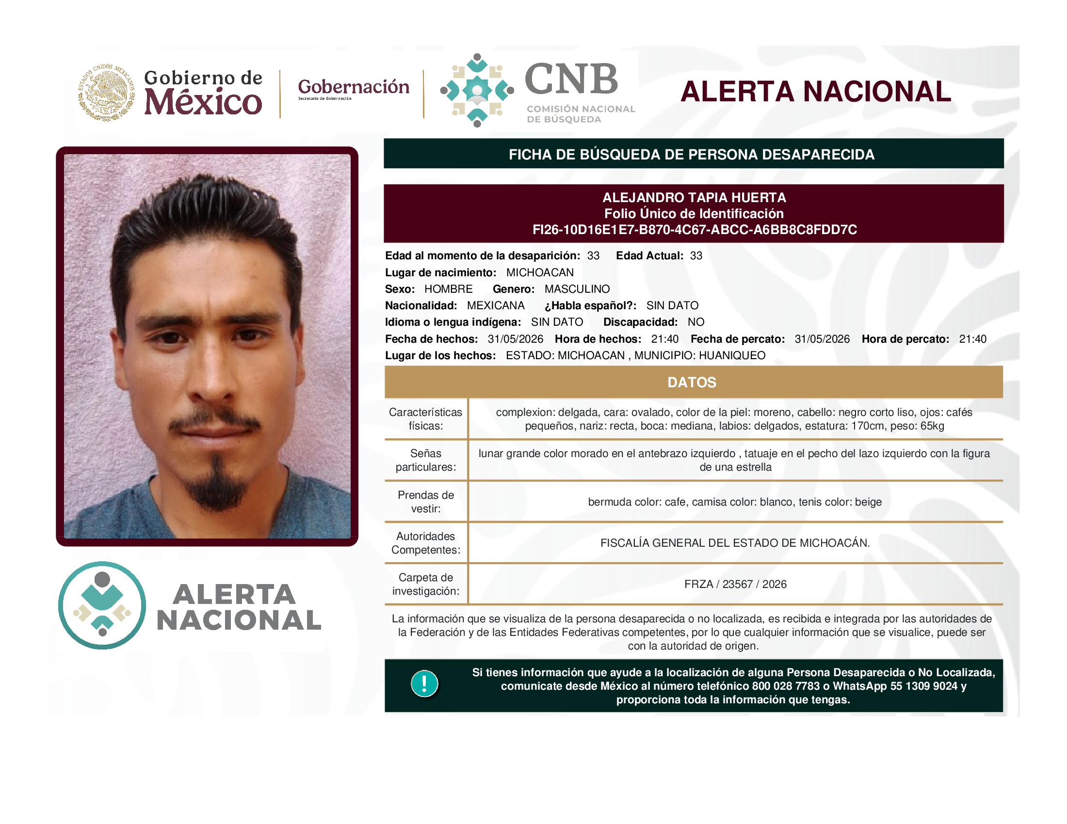ALEJANDRO TAPIA HUERTA