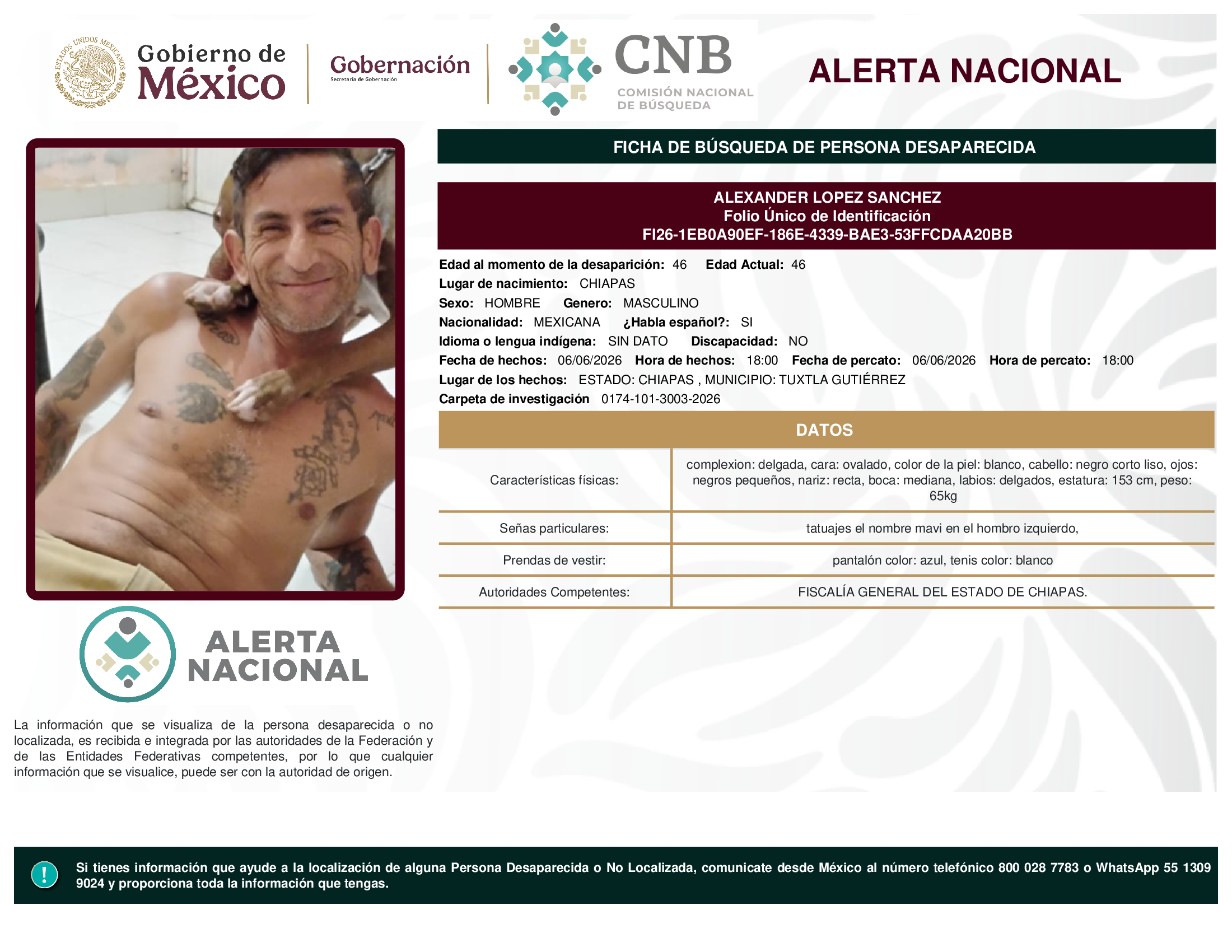 ALEXANDER LOPEZ SANCHEZ