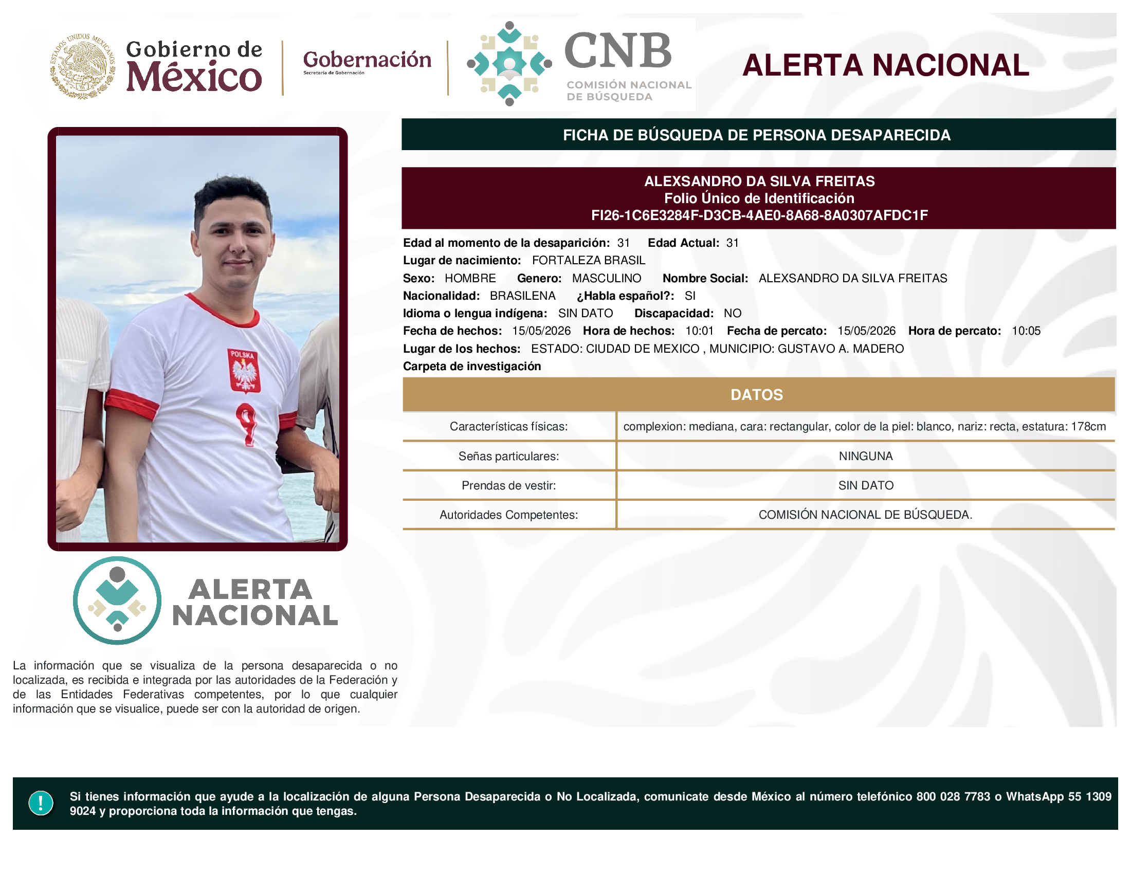 ALEXSANDRO DA SILVA FREITAS