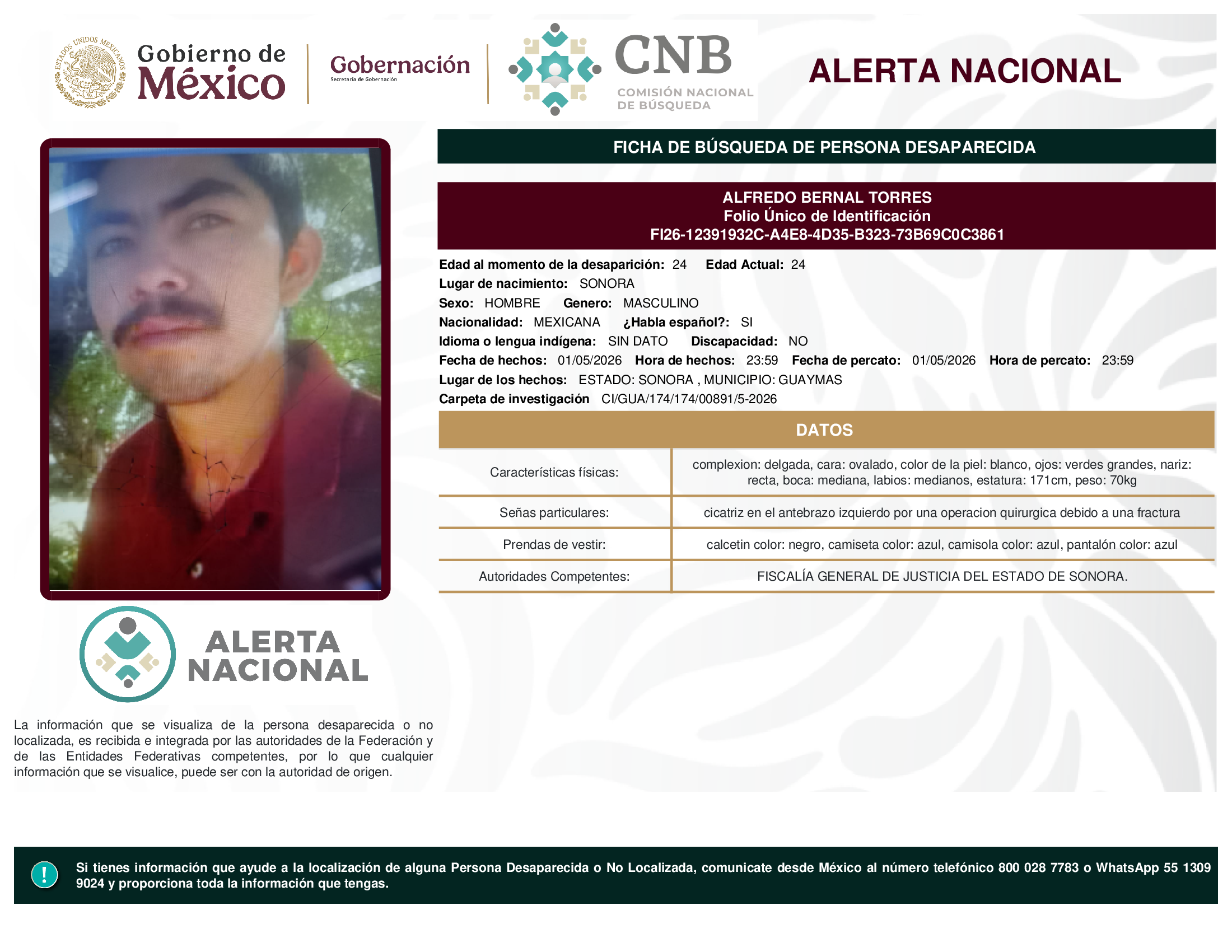ALFREDO BERNAL TORRES