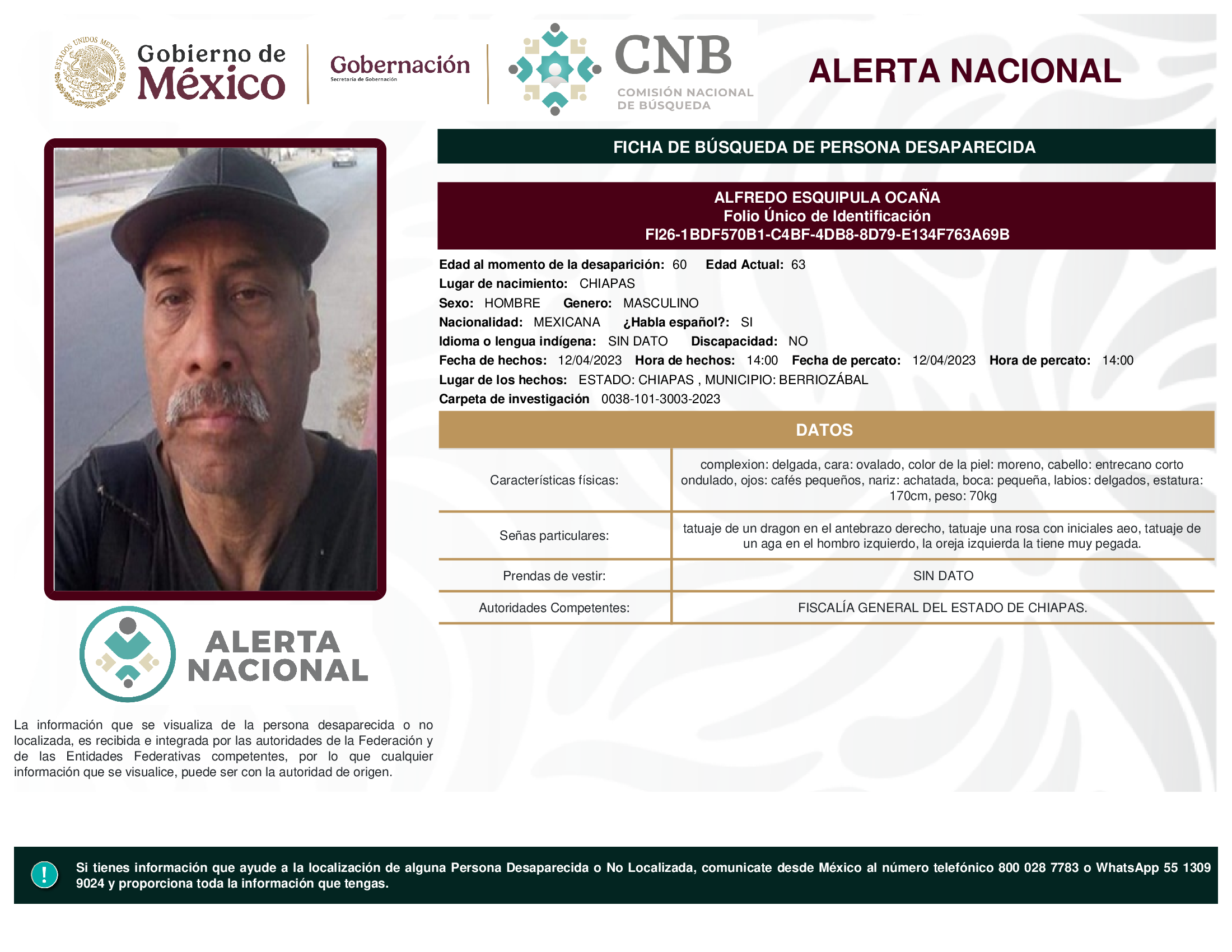 ALFREDO ESQUIPULA OCAÑA