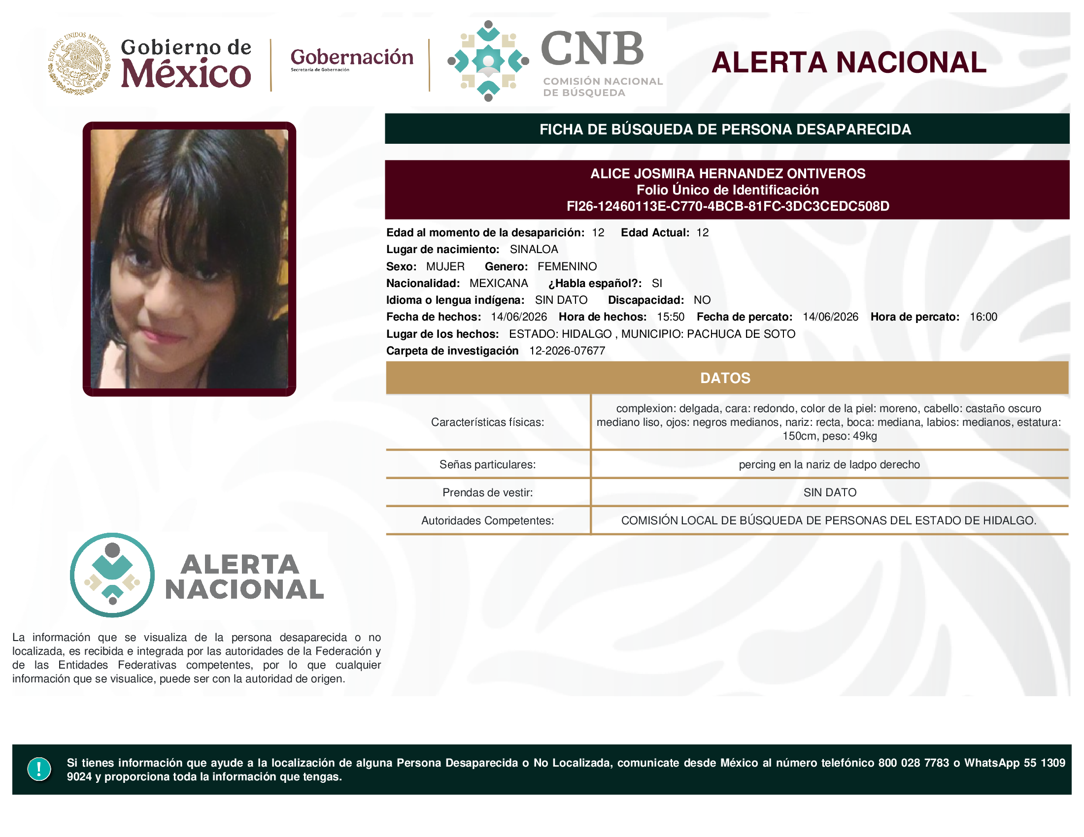 ALICE JOSMIRA HERNANDEZ ONTIVEROS