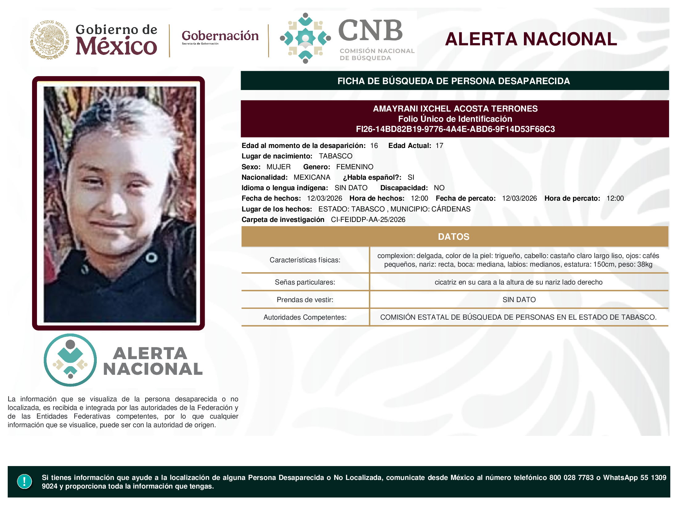 AMAYRANI IXCHEL ACOSTA TERRONES