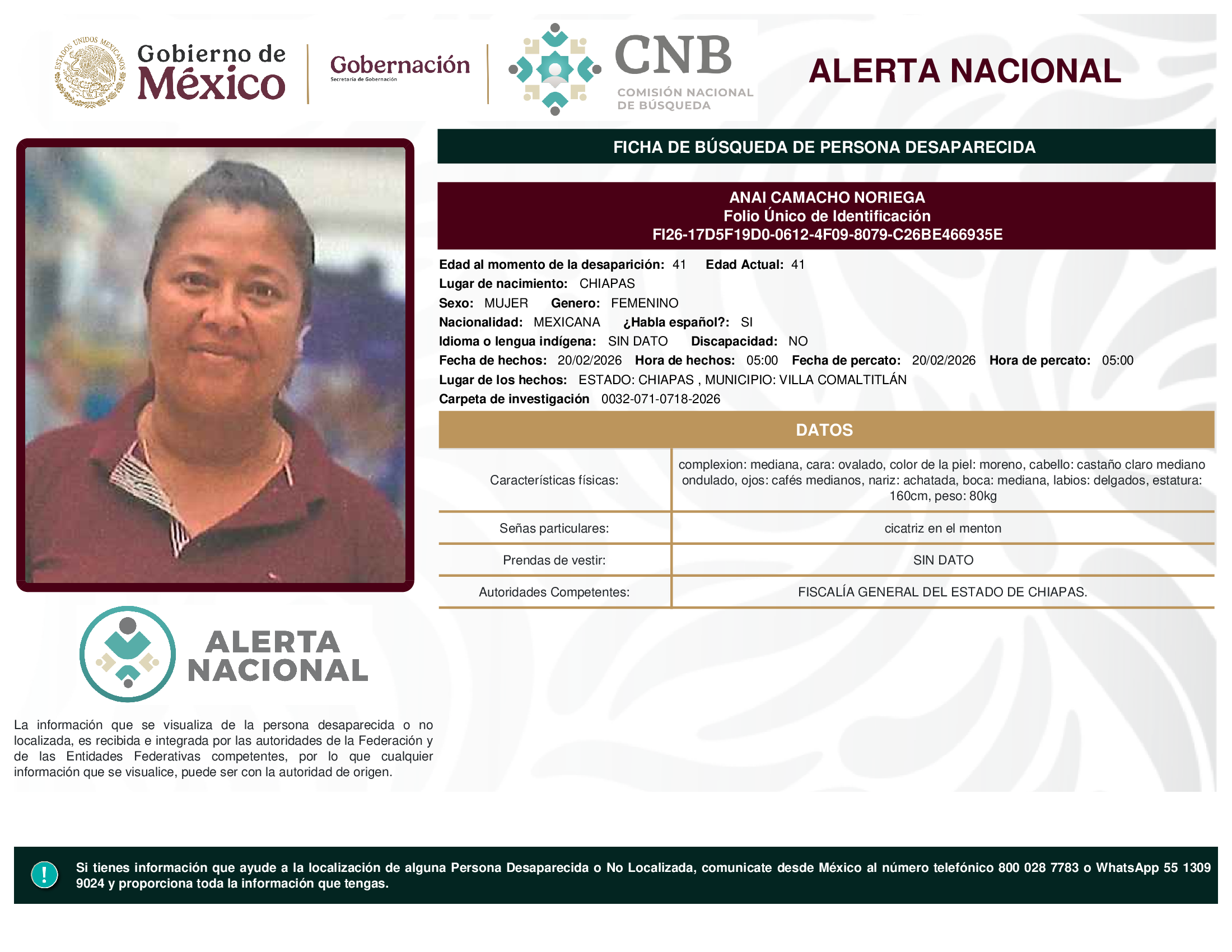 ANAI CAMACHO NORIEGA