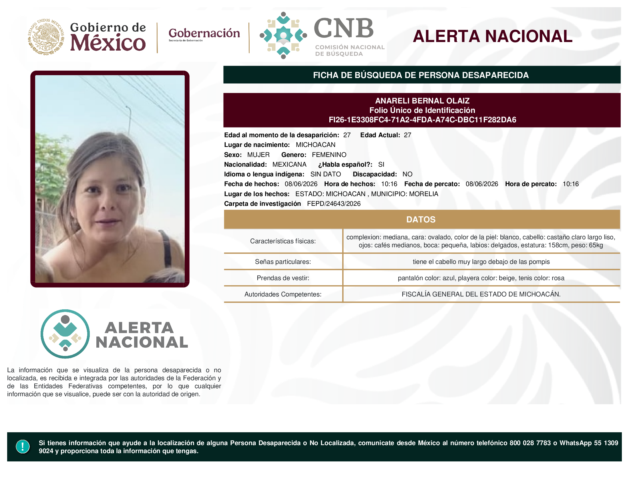 ANARELI BERNAL OLAIZ
