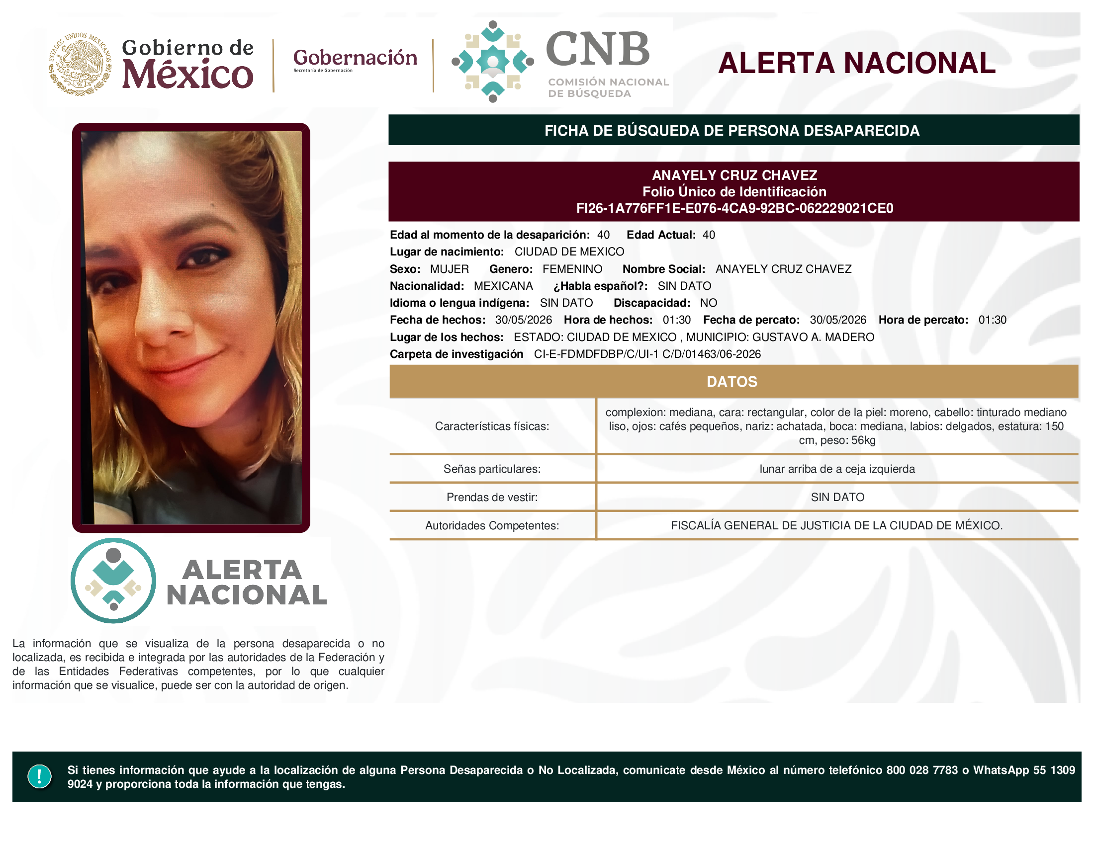 ANAYELY CRUZ CHAVEZ