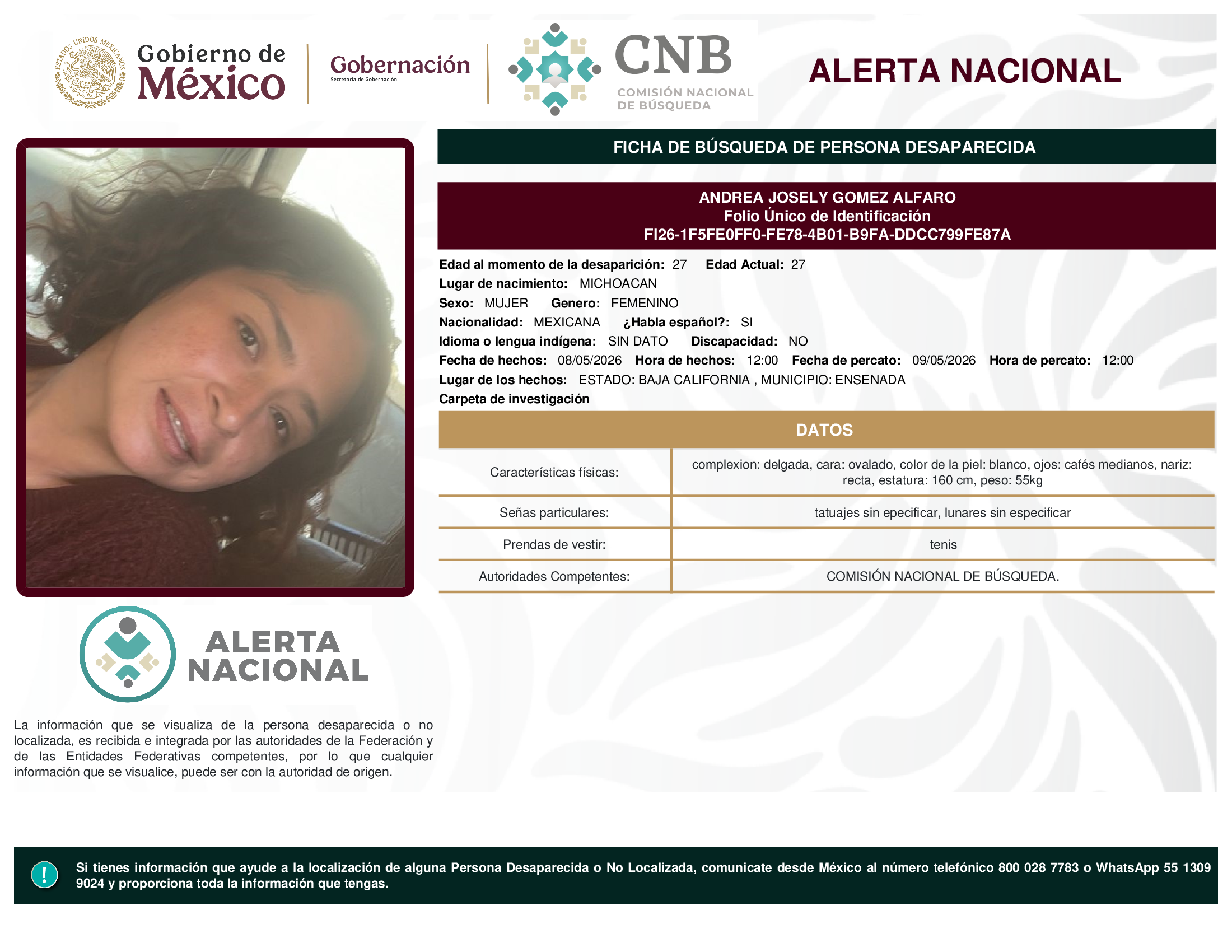 ANDREA JOSELY GOMEZ ALFARO