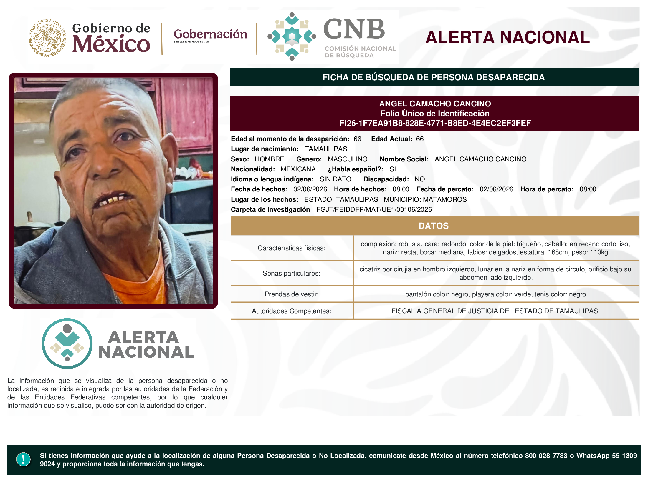 ANGEL CAMACHO CANCINO