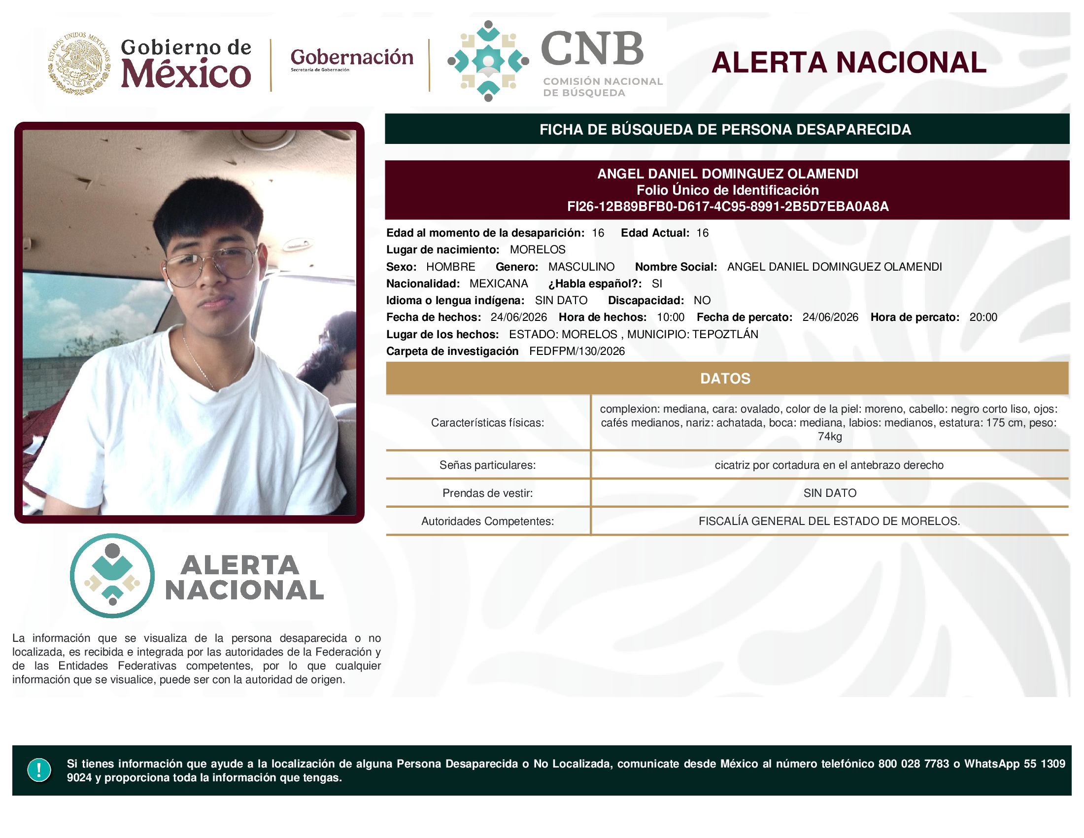 ANGEL DANIEL DOMINGUEZ OLAMENDI