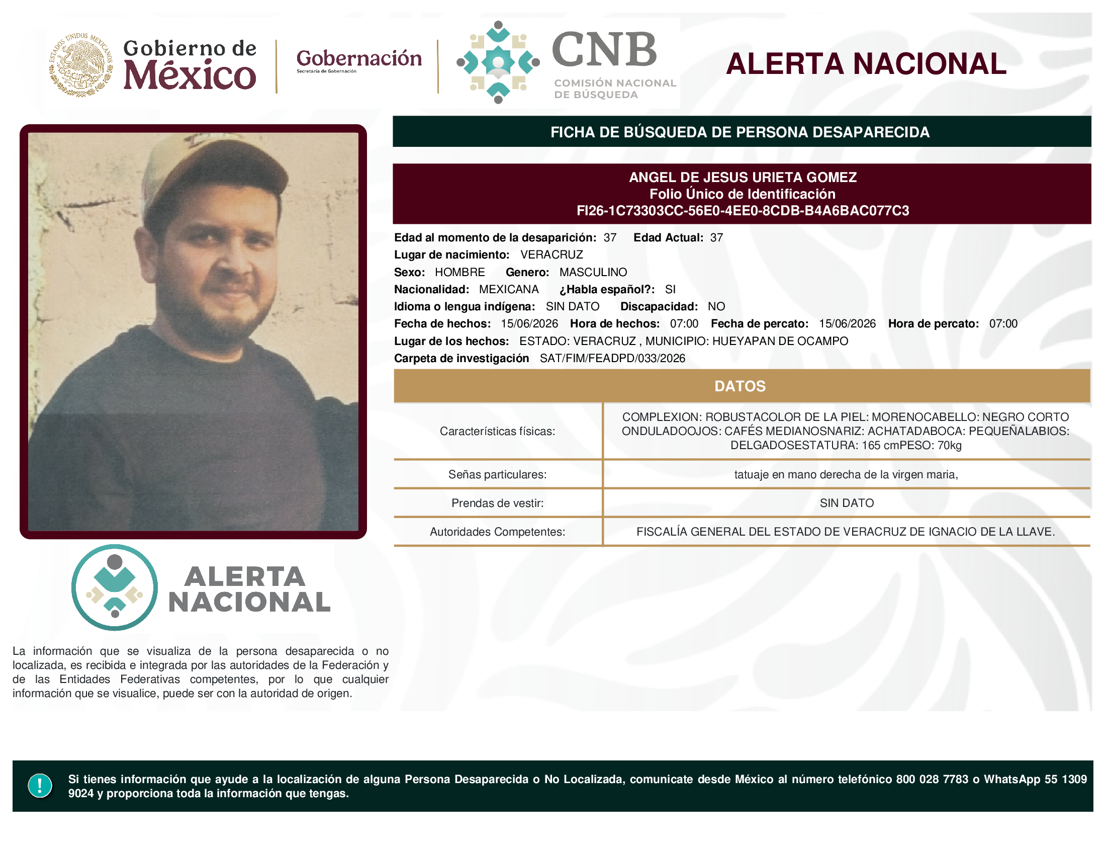 ANGEL DE JESUS URIETA GOMEZ