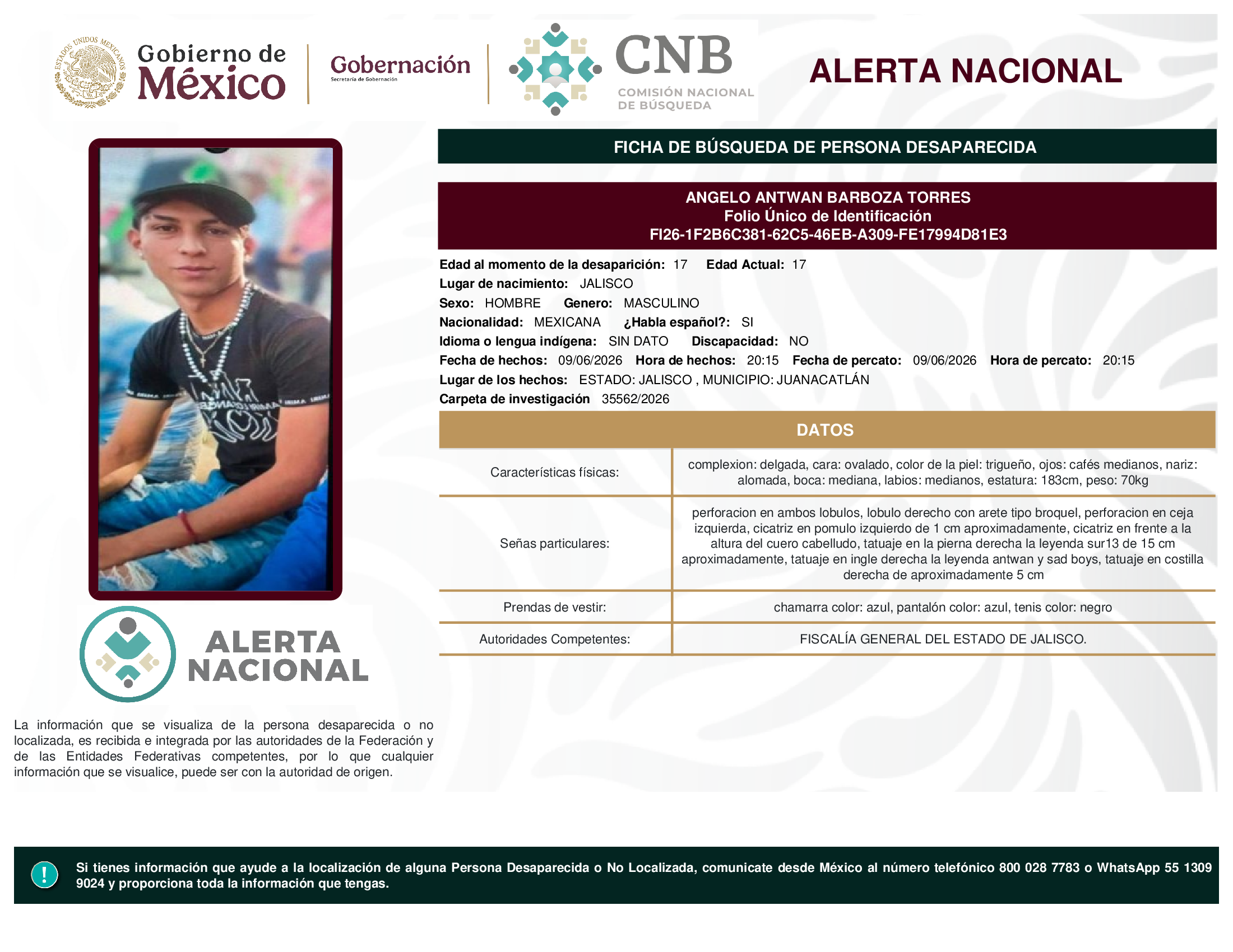 ANGELO ANTWAN BARBOZA TORRES