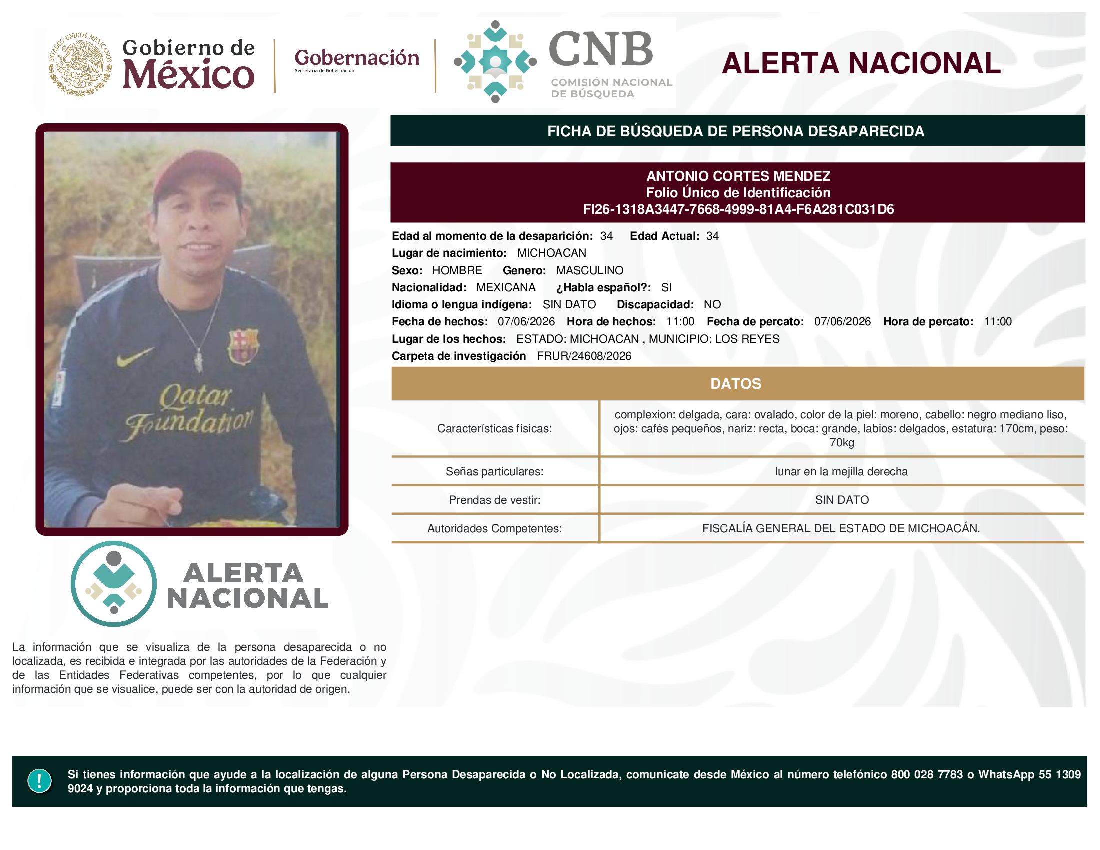 ANTONIO CORTES MENDEZ