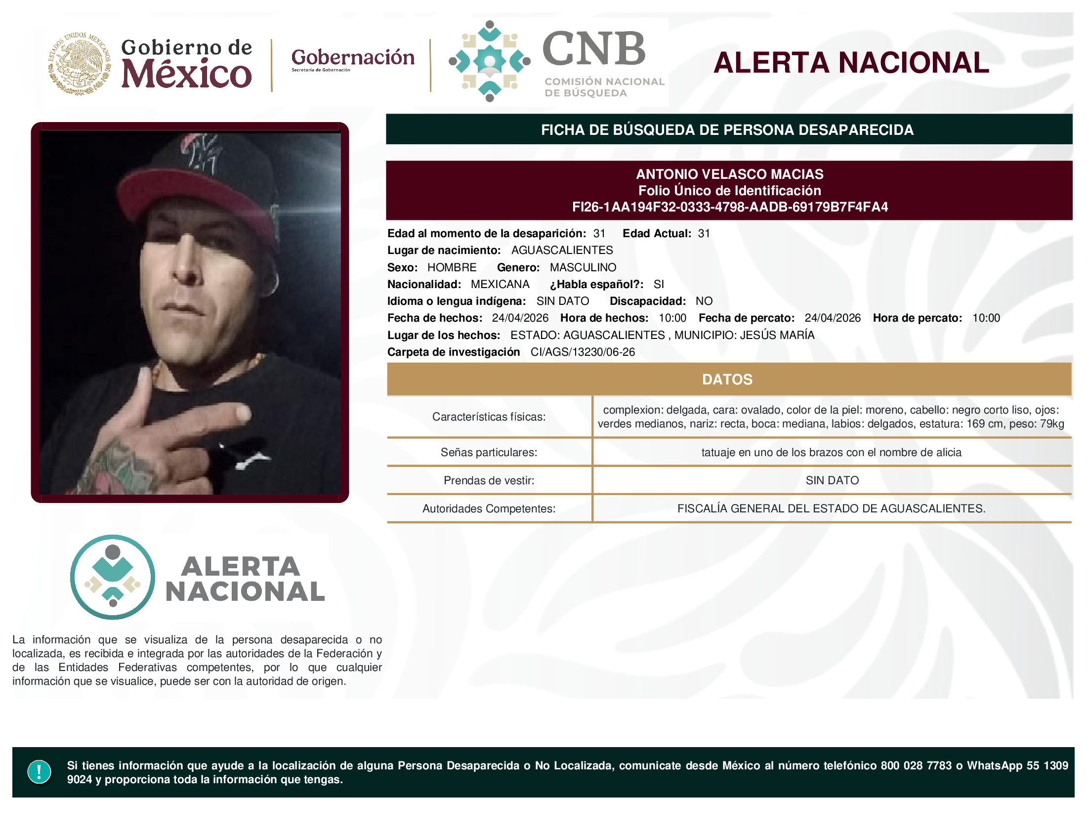 ANTONIO VELASCO MACIAS