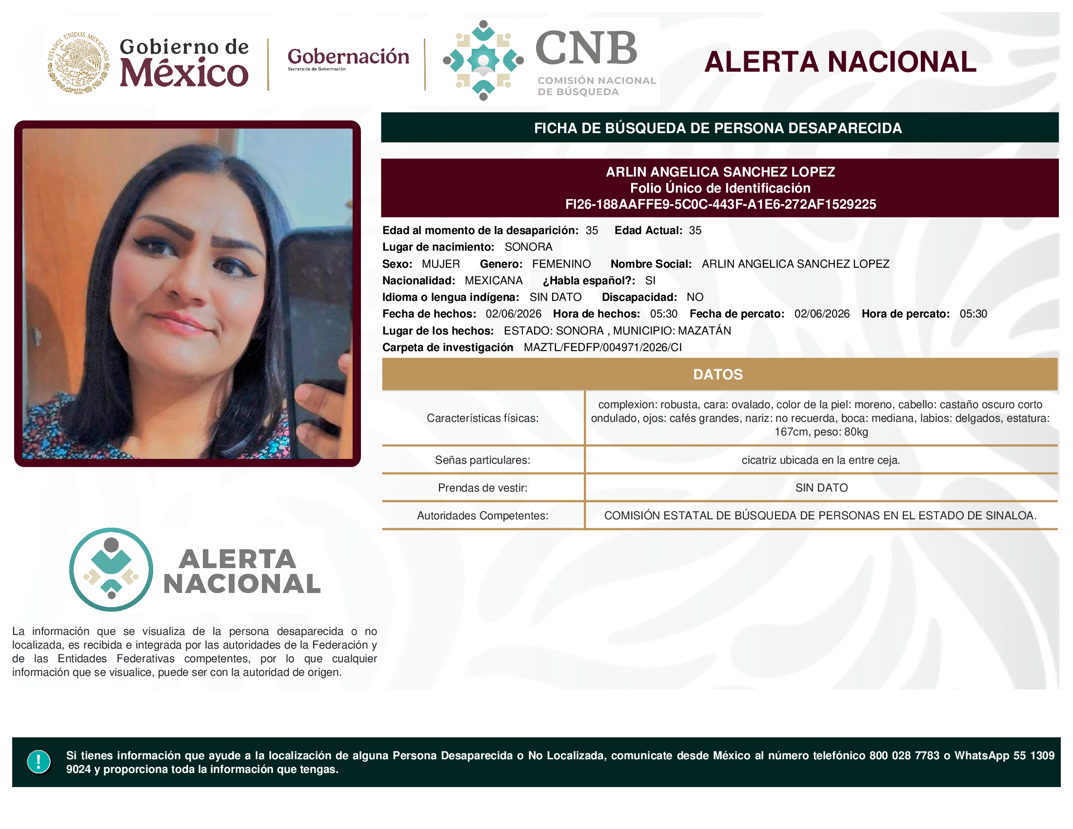 ARLIN ANGELICA SANCHEZ LOPEZ