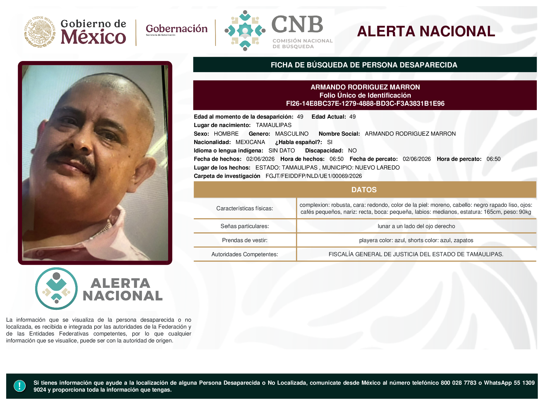 ARMANDO RODRIGUEZ MARRON