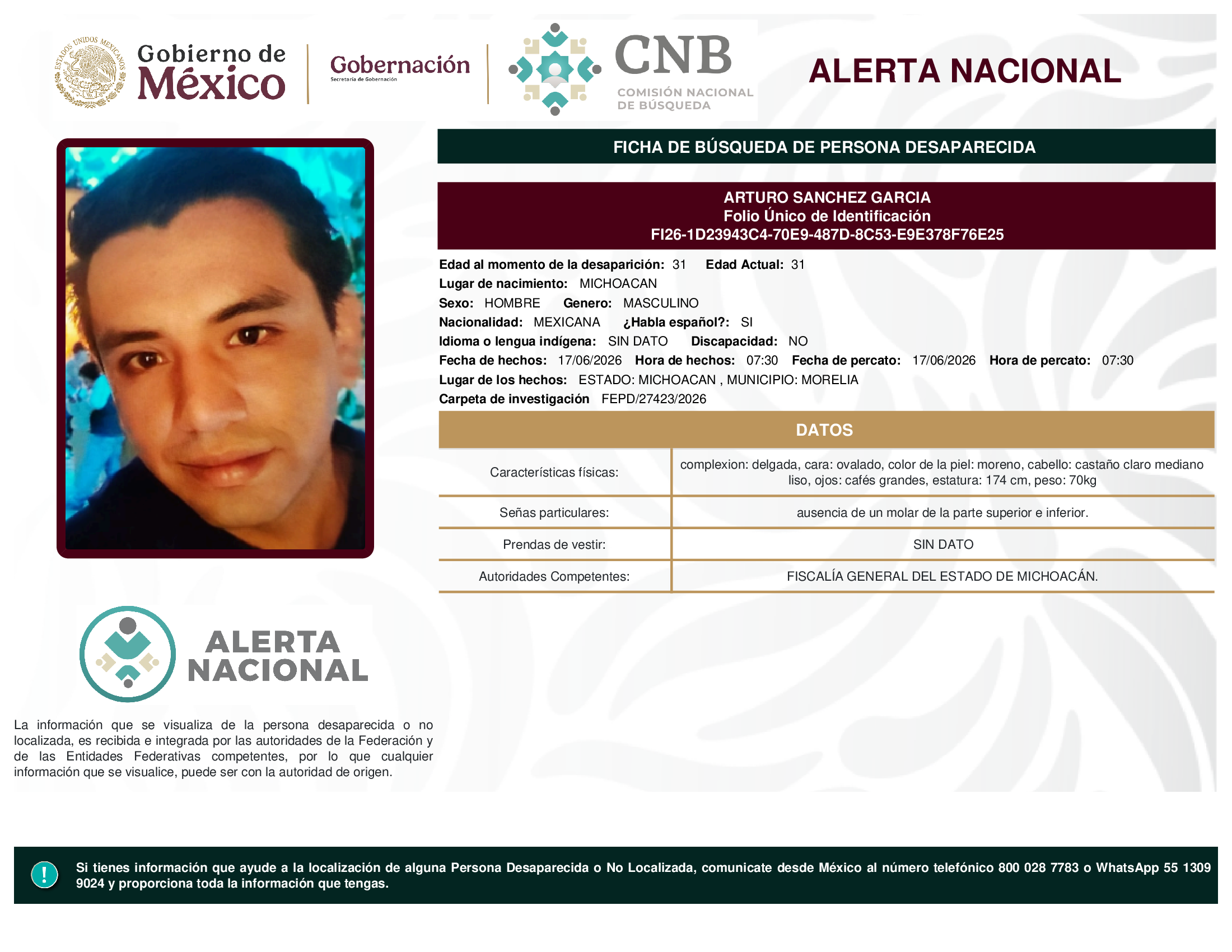 ARTURO SANCHEZ GARCIA