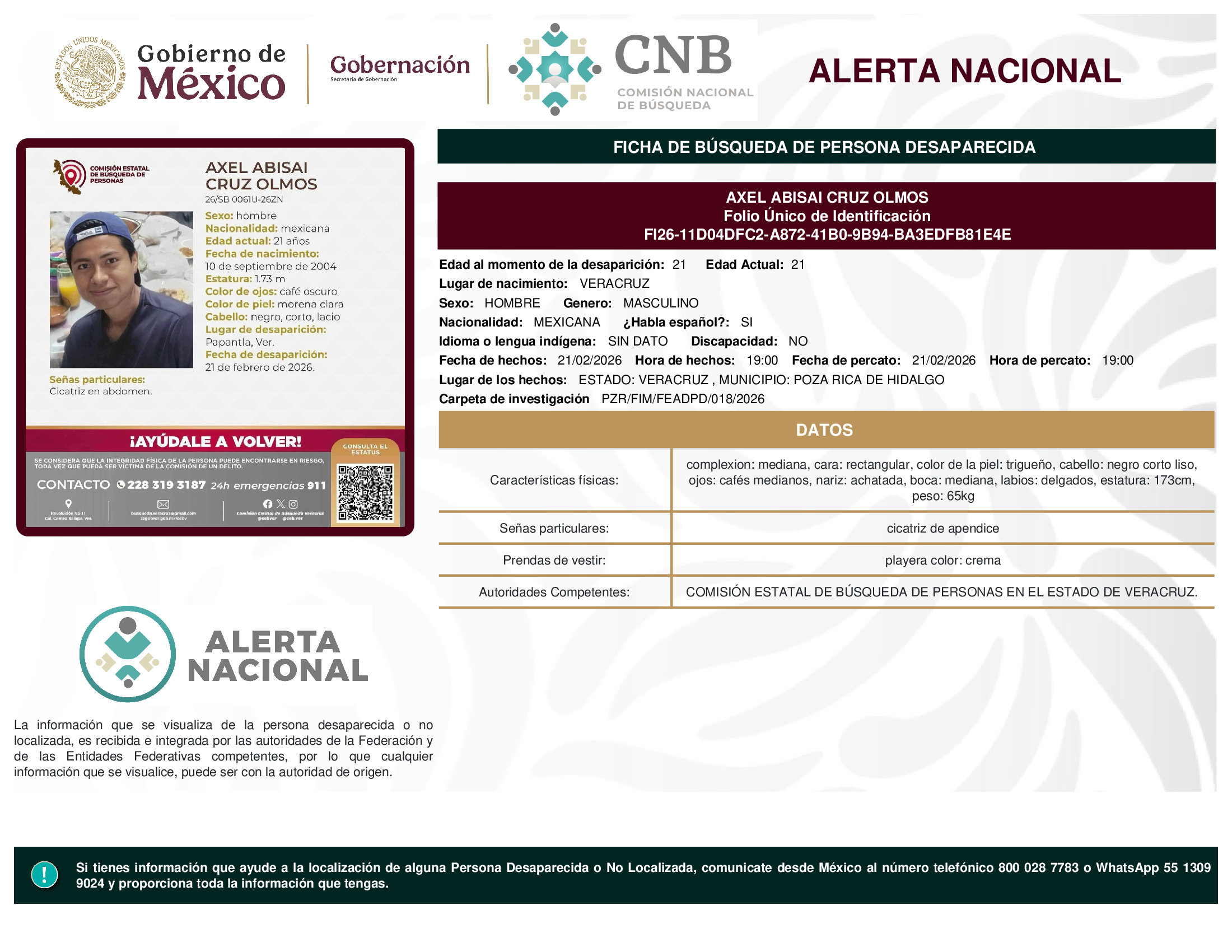 AXEL ABISAI CRUZ OLMOS