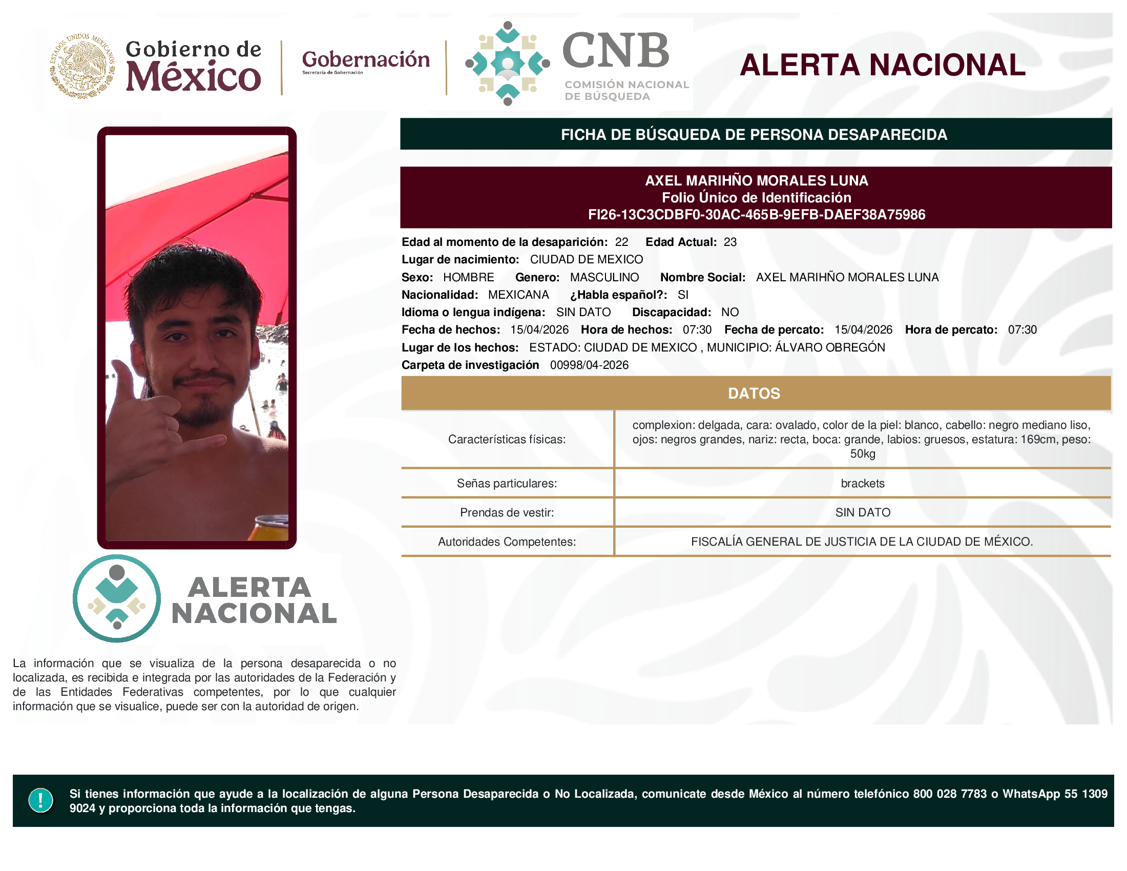 AXEL MARIHÑO MORALES LUNA