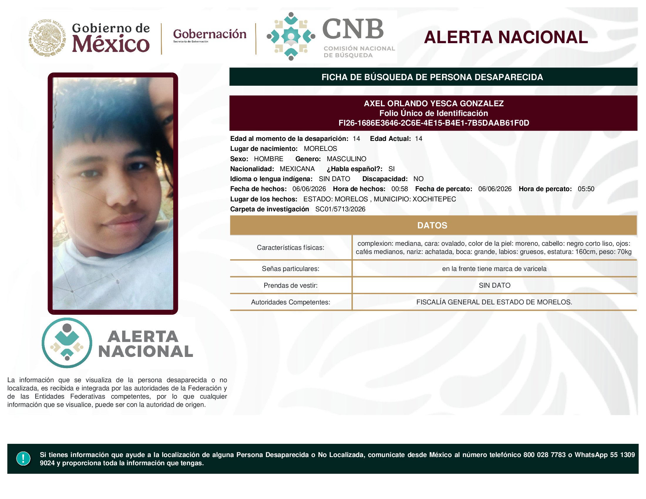 AXEL ORLANDO YESCA GONZALEZ