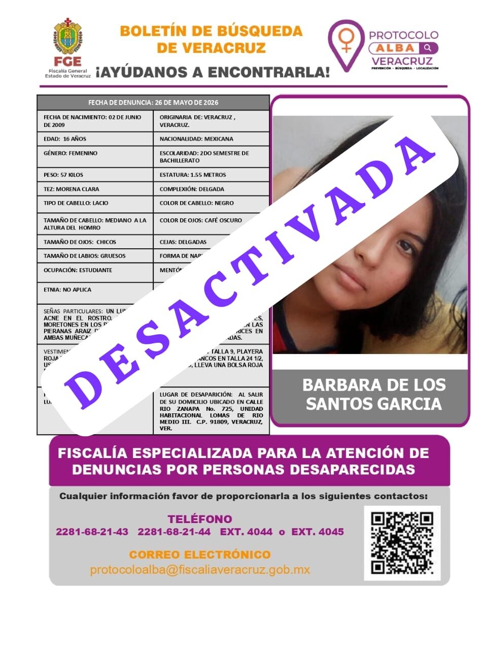 BARBARA DE LOS SANTOS GARCIA