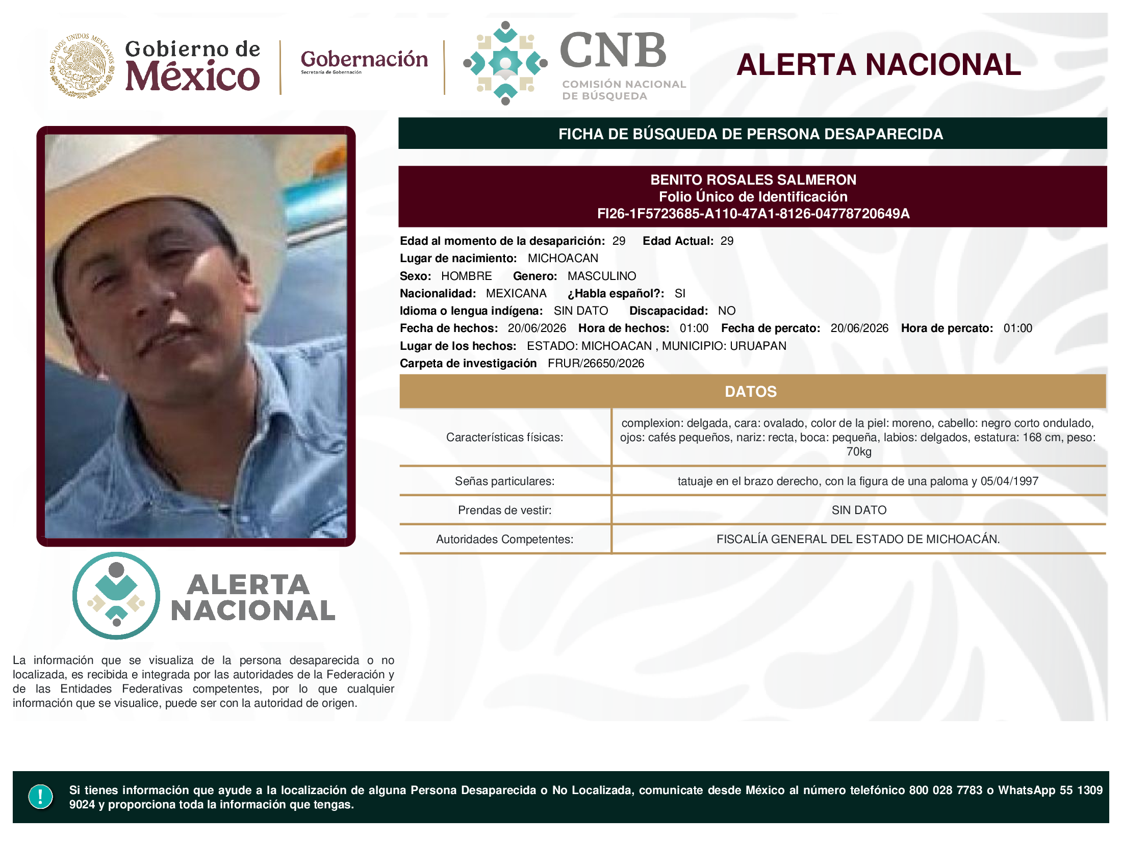 BENITO ROSALES SALMERON