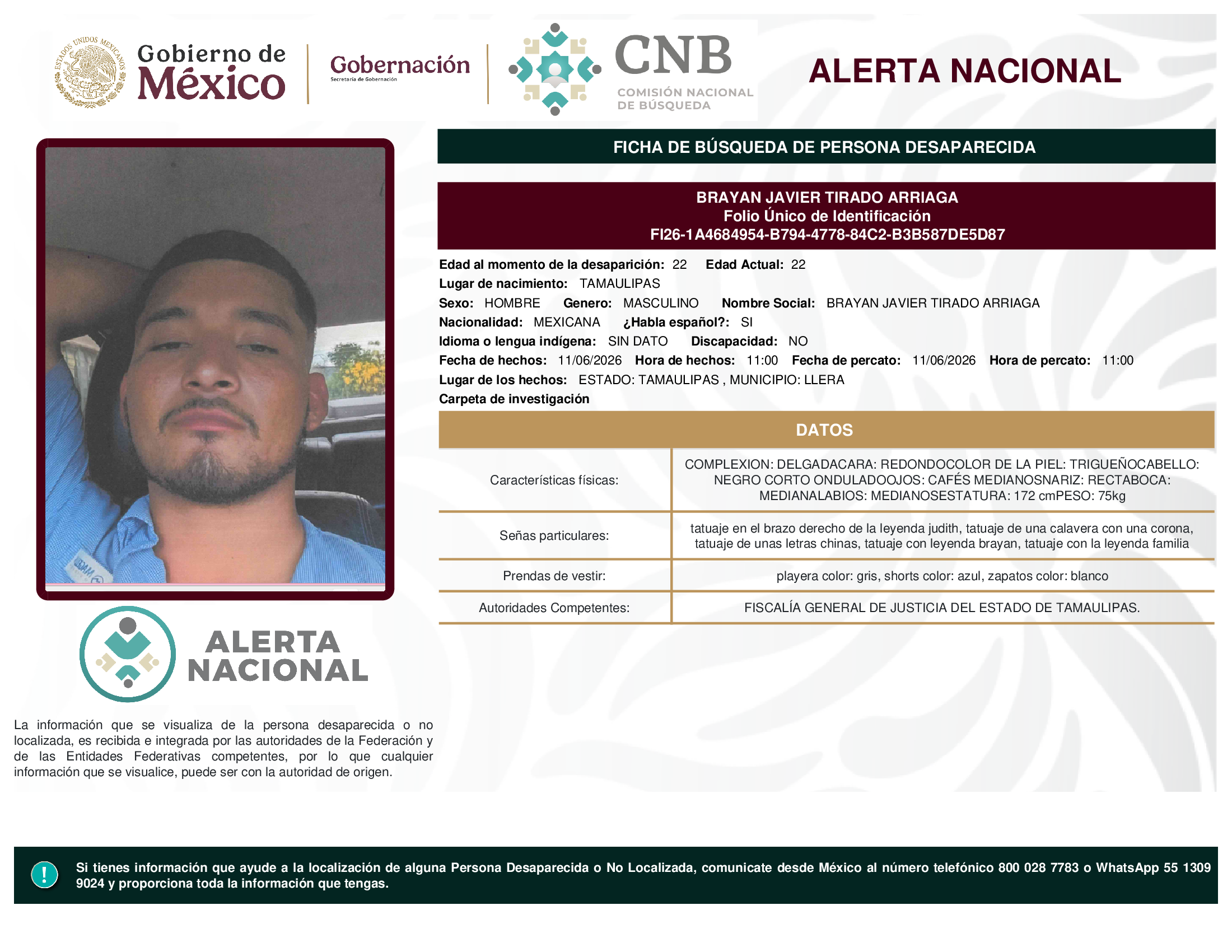 BRAYAN JAVIER TIRADO ARRIAGA