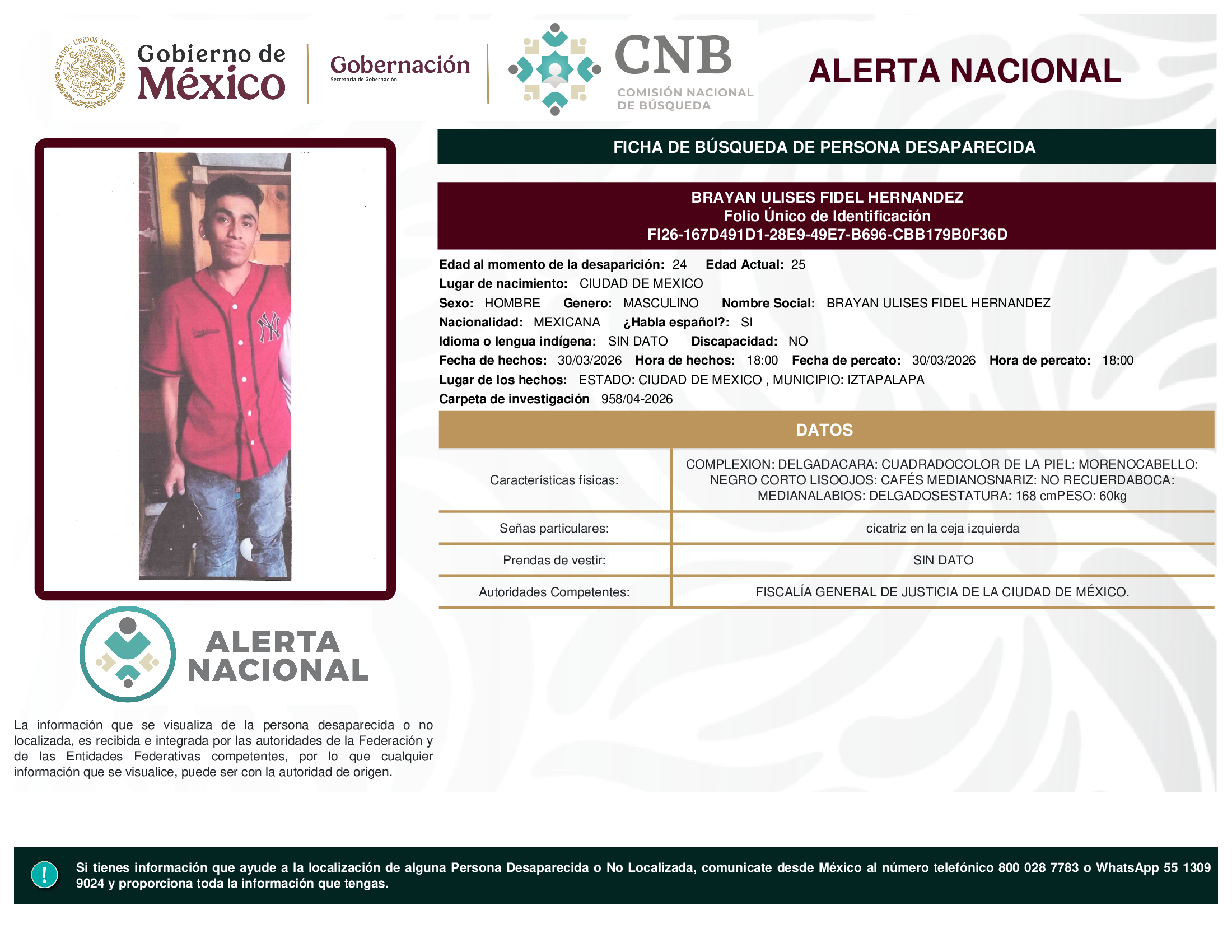 BRAYAN ULISES FIDEL HERNANDEZ