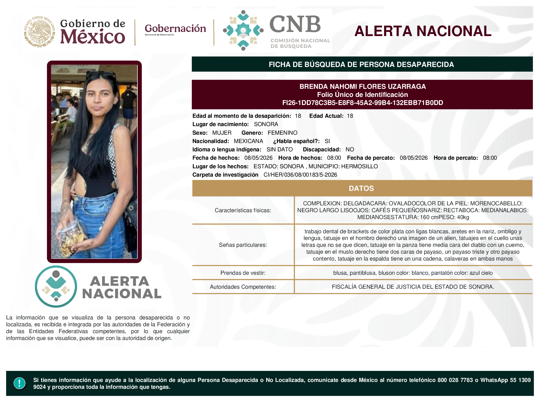 BRENDA NAHOMI FLORES UZARRAGA