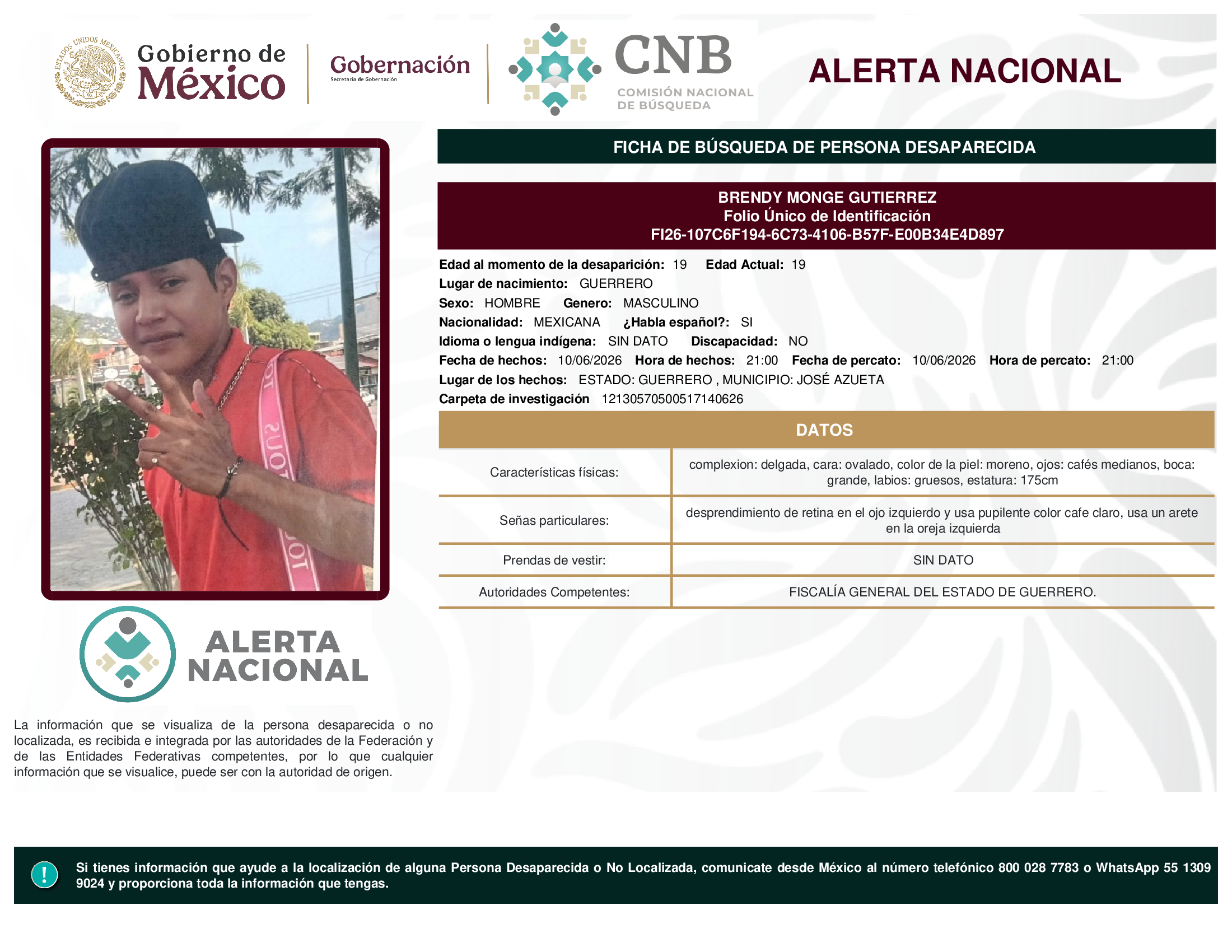 BRENDY MONGE GUTIERREZ