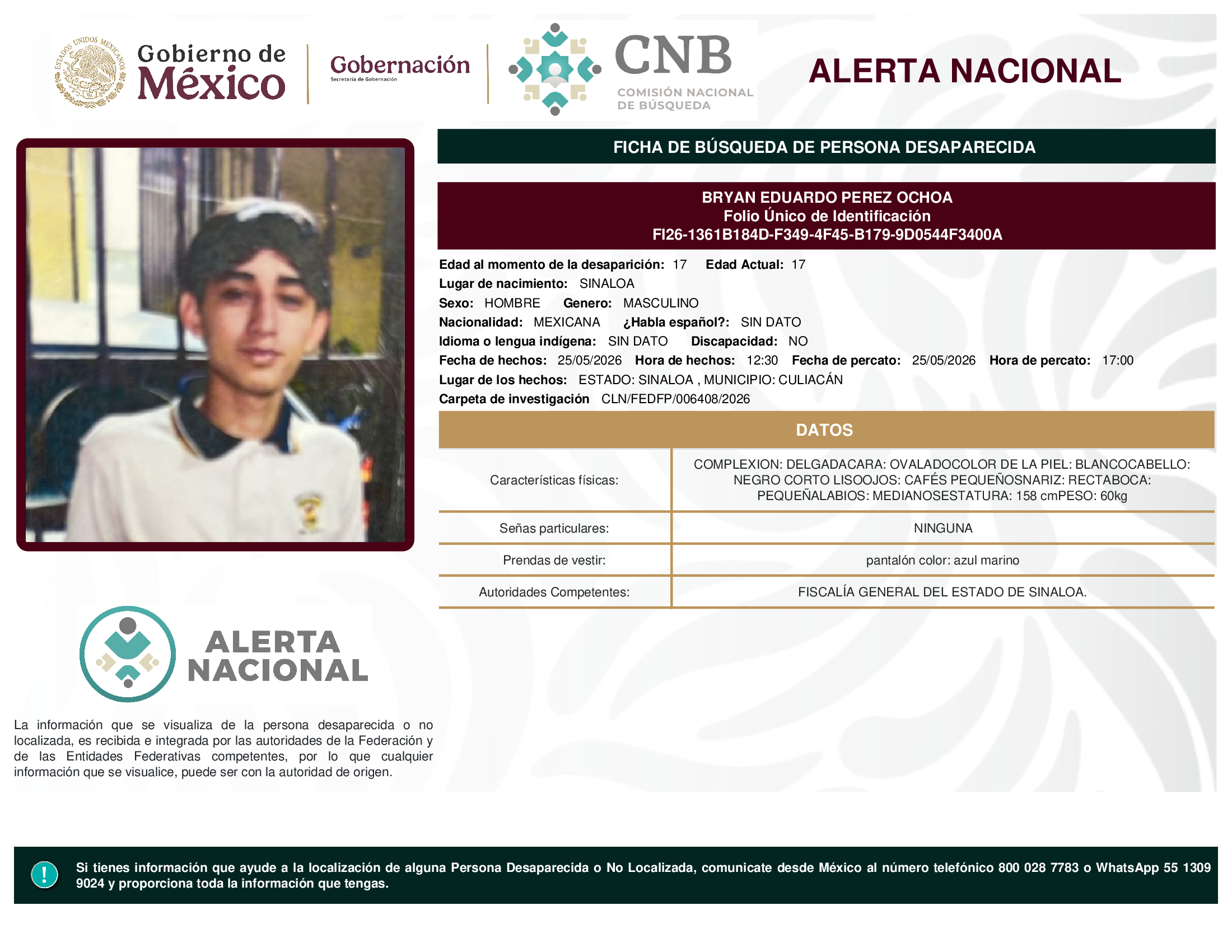 BRYAN EDUARDO PEREZ OCHOA