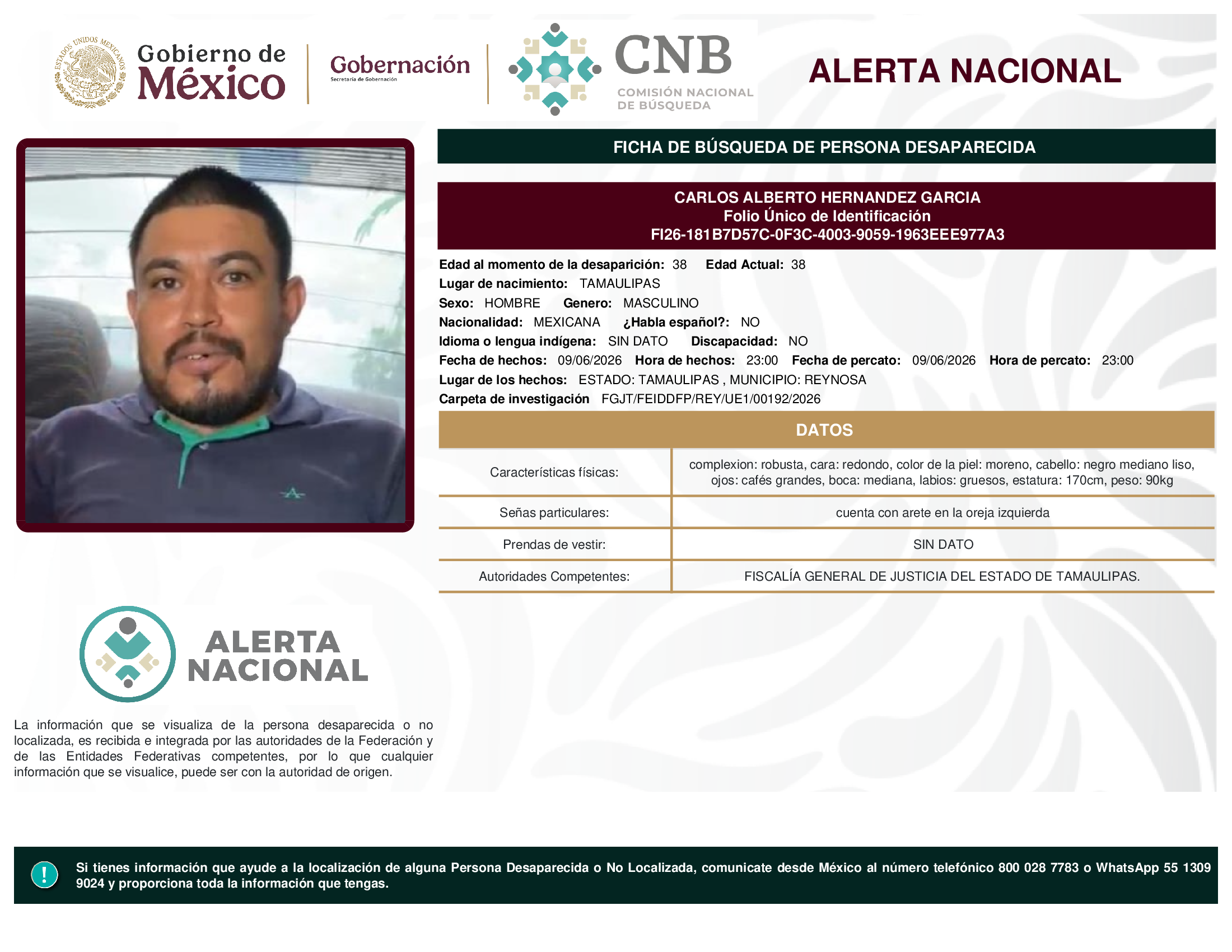 CARLOS ALBERTO HERNANDEZ GARCIA