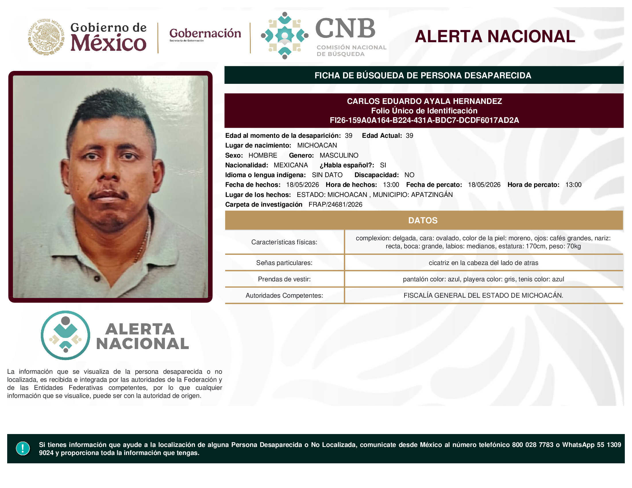 CARLOS EDUARDO AYALA HERNANDEZ