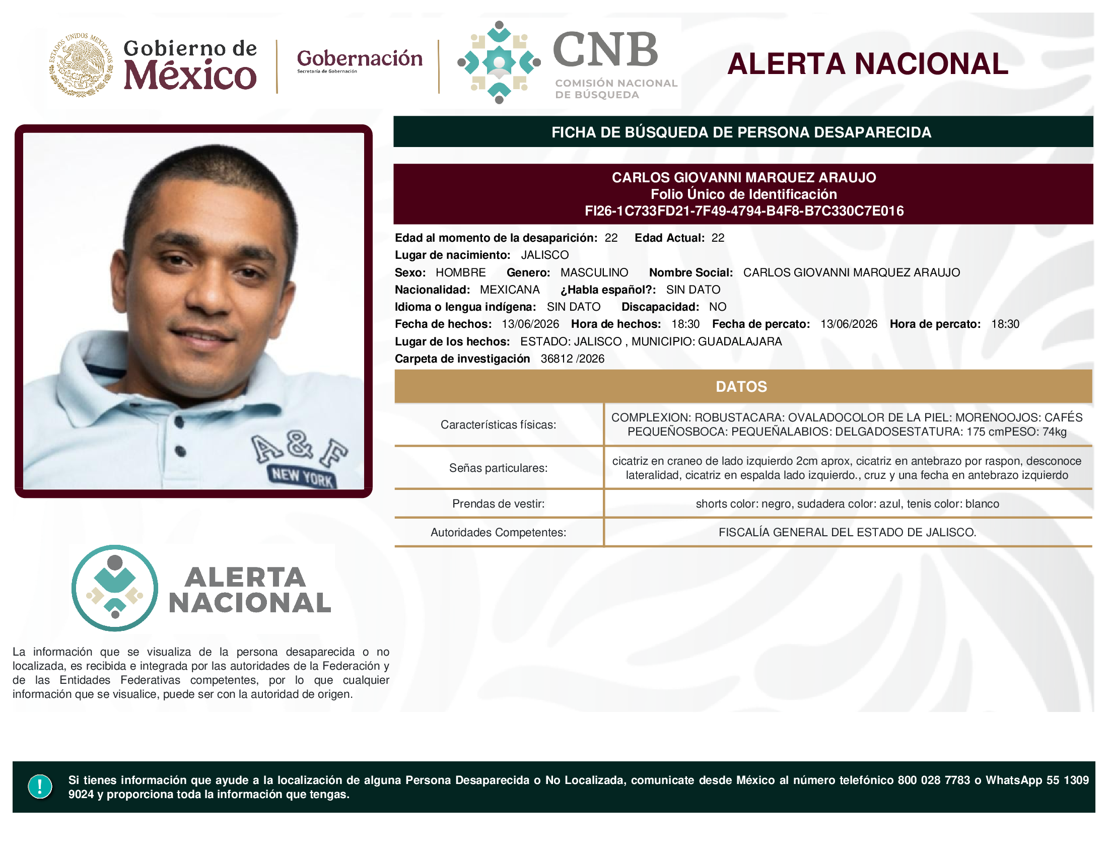 CARLOS GIOVANNI MARQUEZ ARAUJO
