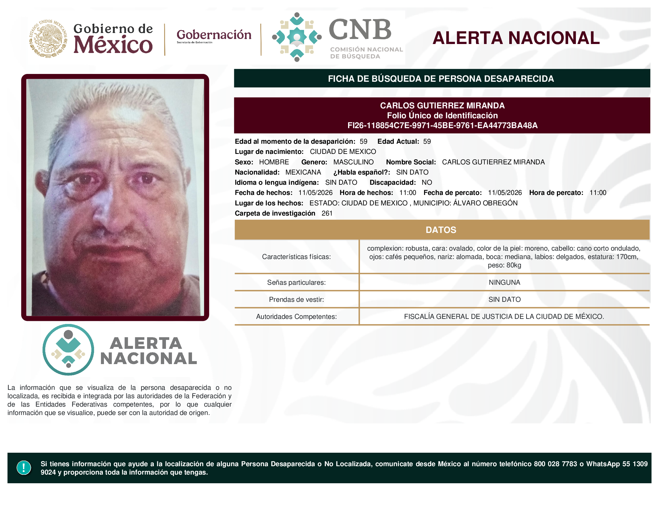 CARLOS GUTIERREZ MIRANDA