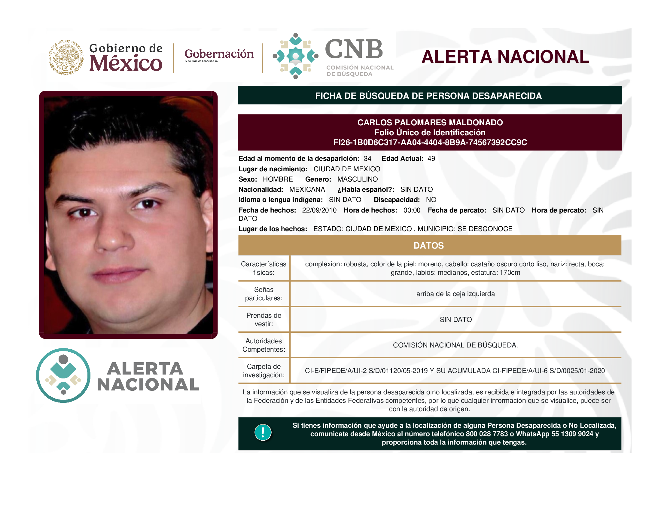 CARLOS PALOMARES MALDONADO